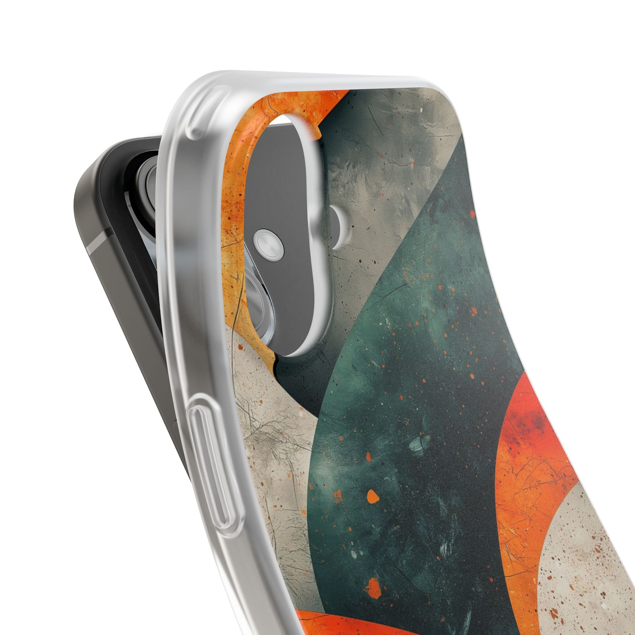 Crimson Wave iPhone 16 Case - Soft