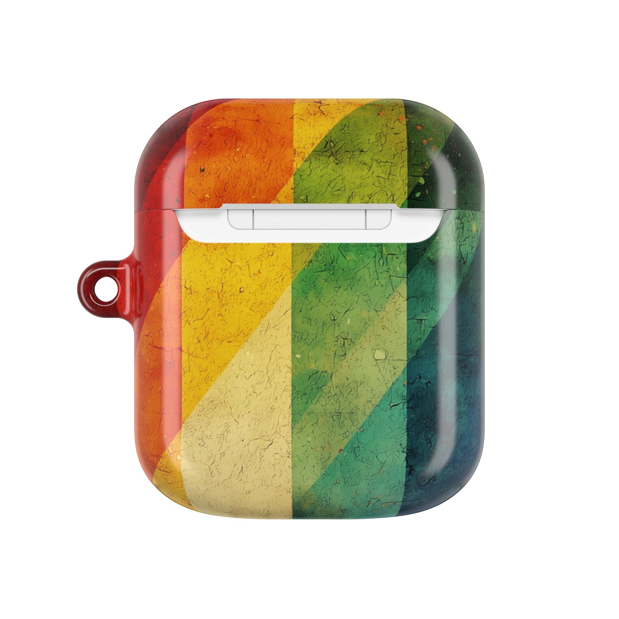 Crimson Stripes - AirPods Case