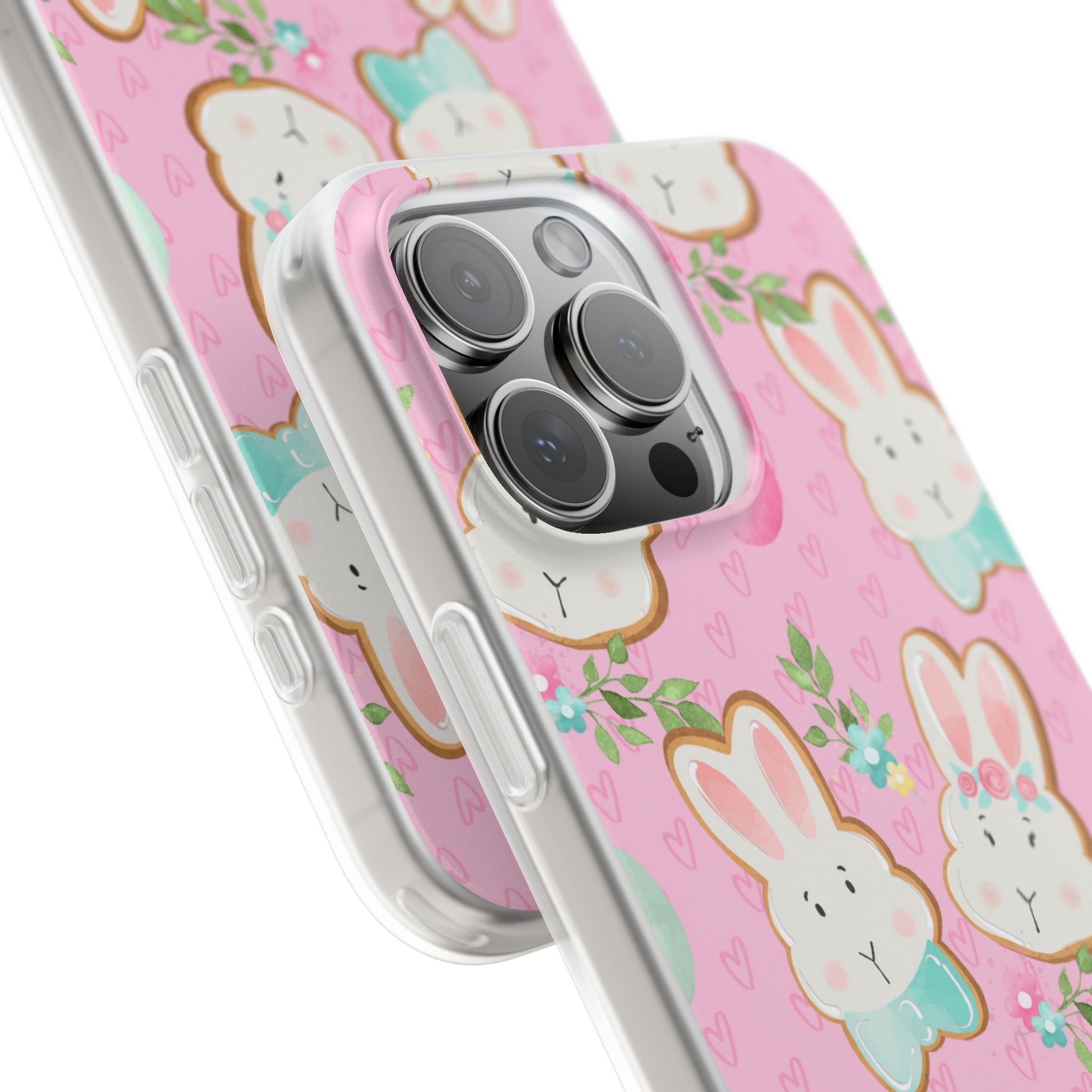 Bunny Blossom iPhone 16 Pro Max Case - Soft