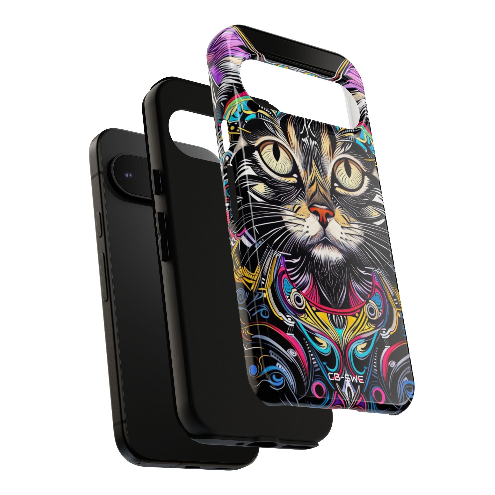 Psychedelic Cat Mirage - Google Pixel Case