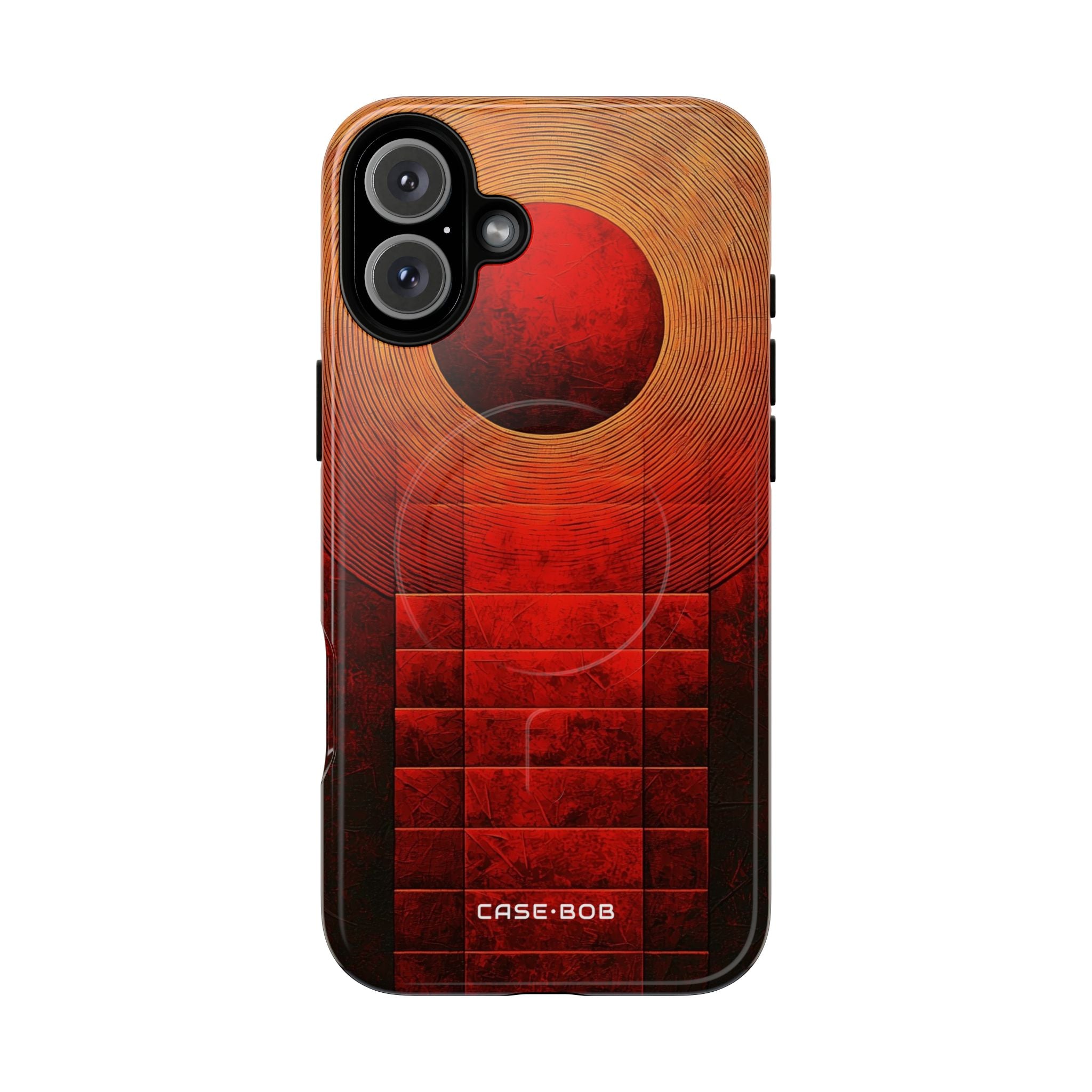 Crimson Orbit iPhone 16 Plus Case - Tough+
