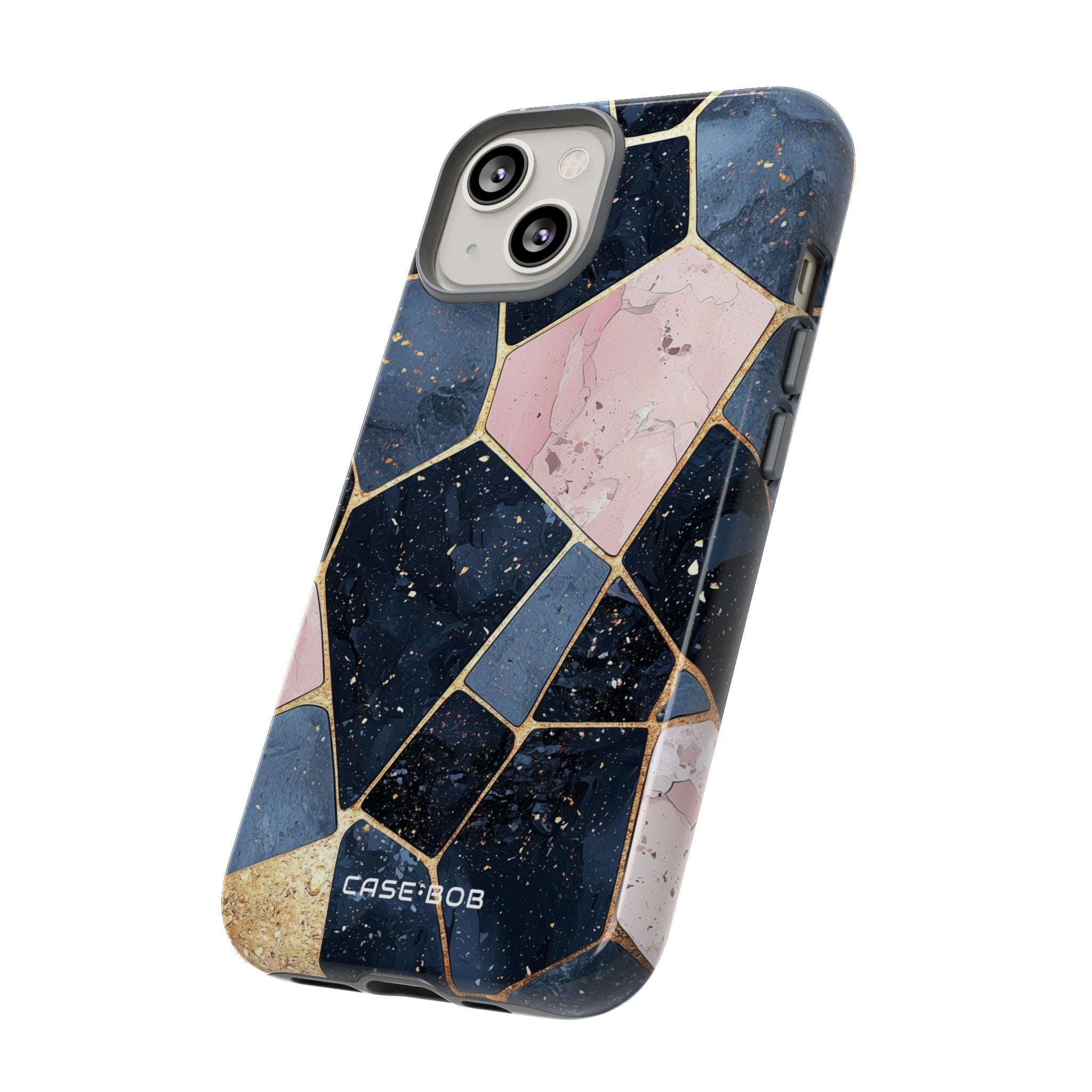 Golden Mosaic iPhone 14 Case - Tough