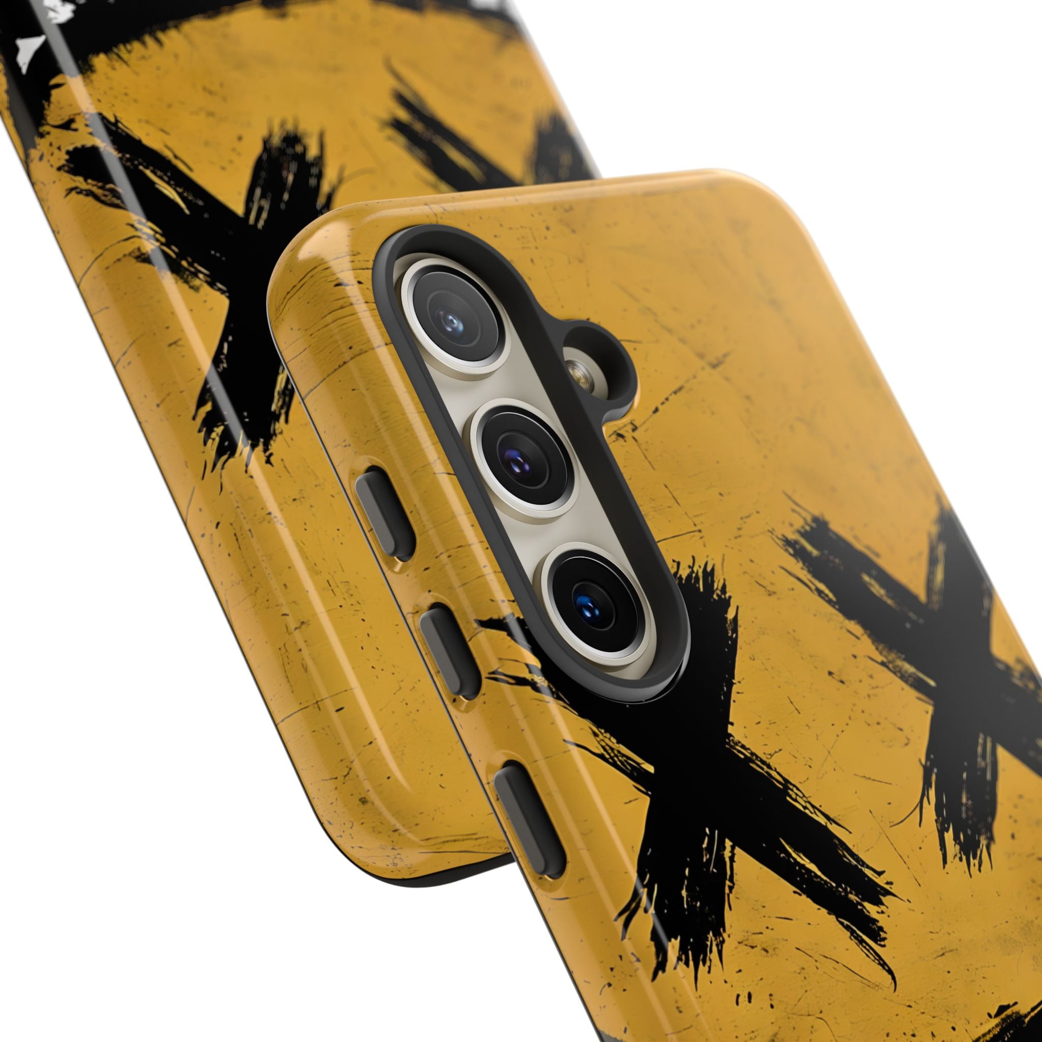 Sinister Smiling Face Grunge Illustration Samsung S24 - Tough