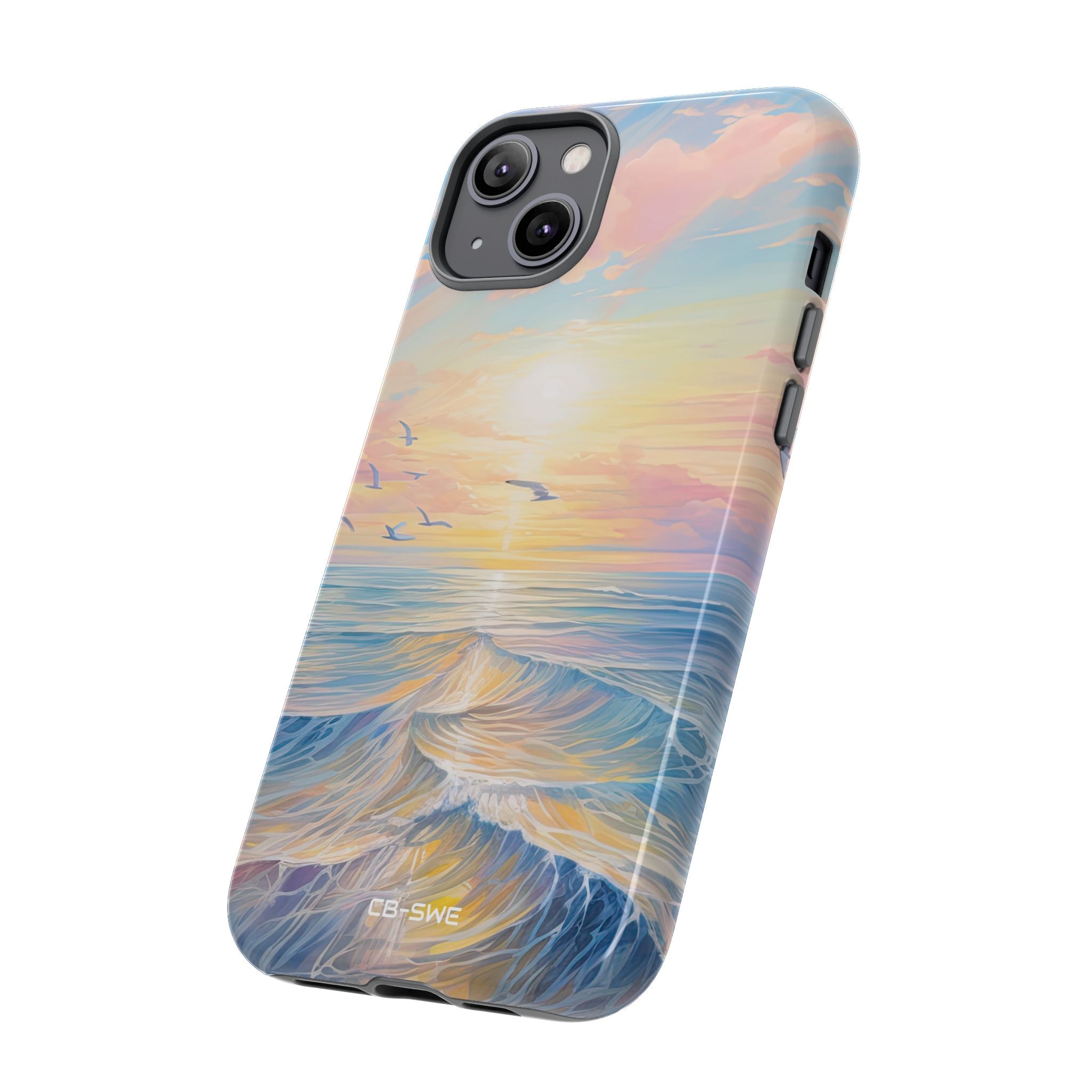 Gentle Waves Embrace - iPhone Case