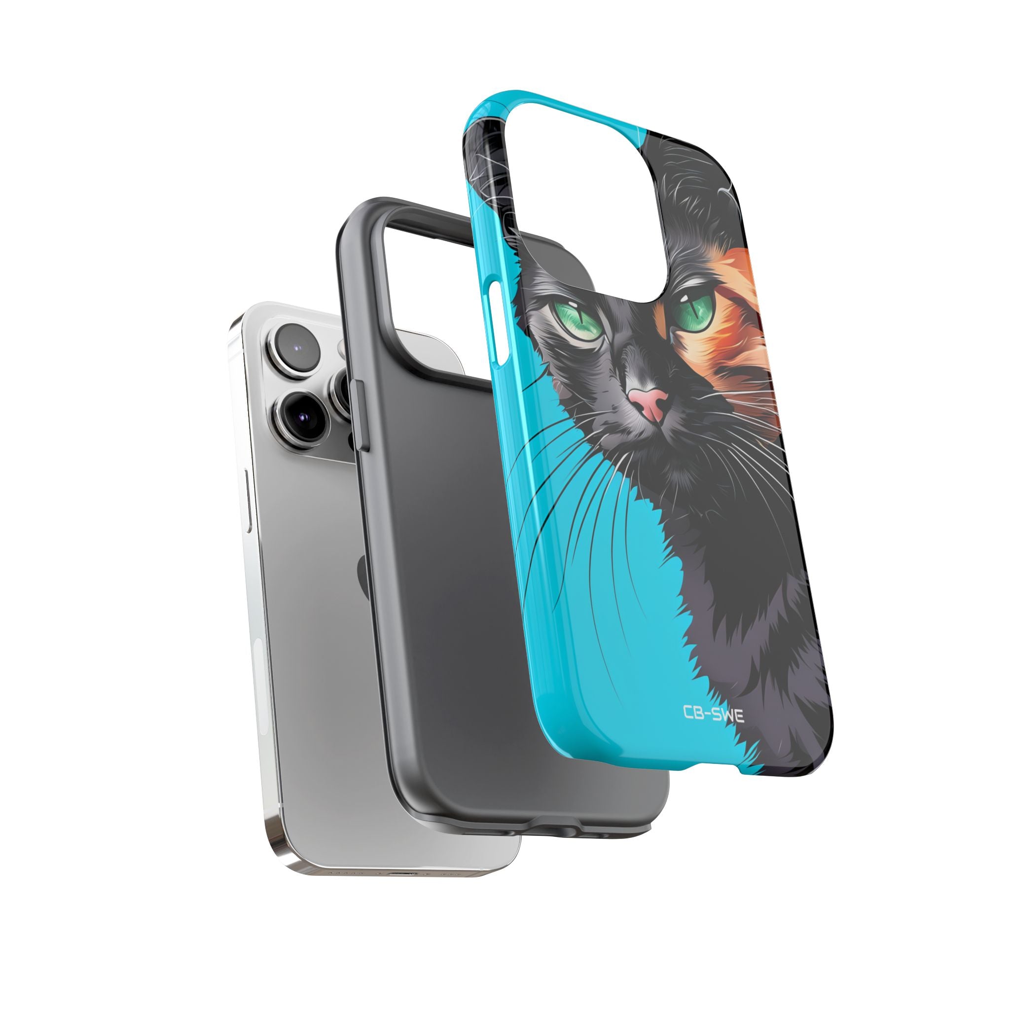 Curious Cat Stare - iPhone Case
