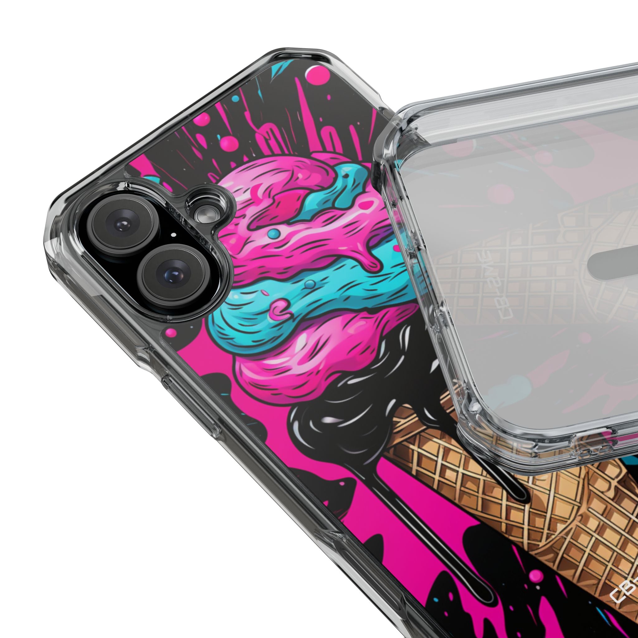Neon Ice Cream Burst iPhone Case - Impact