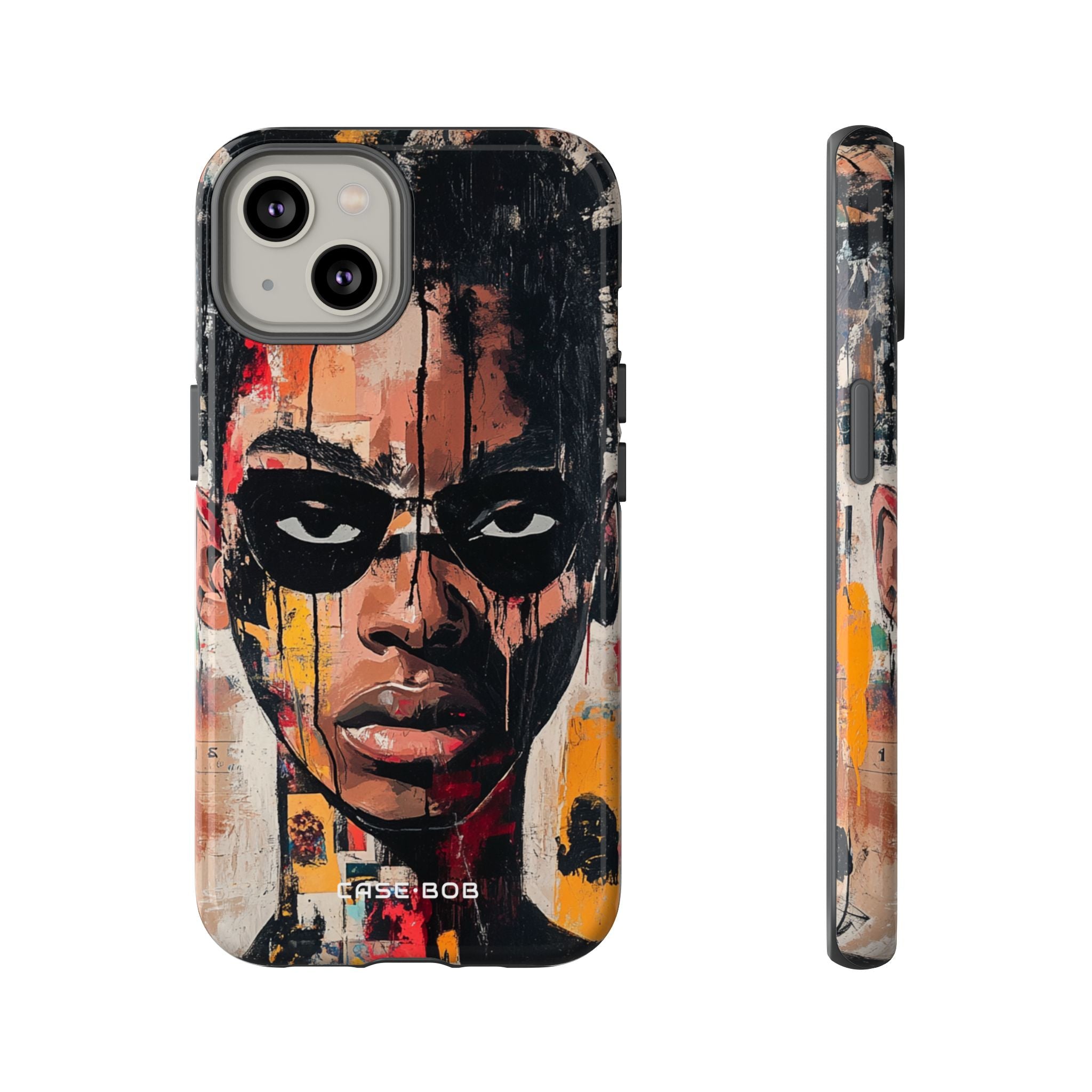 Masked Portrait Drips iPhone 14 Case - Tough