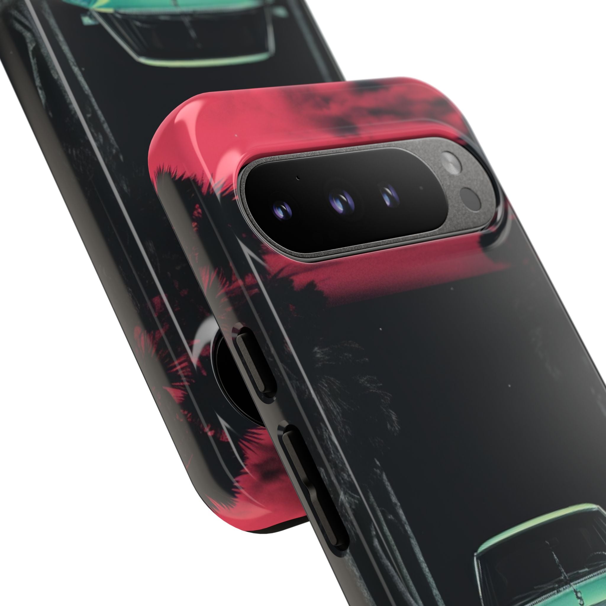 Retro Futuristic Nightscape - Google Pixel Case