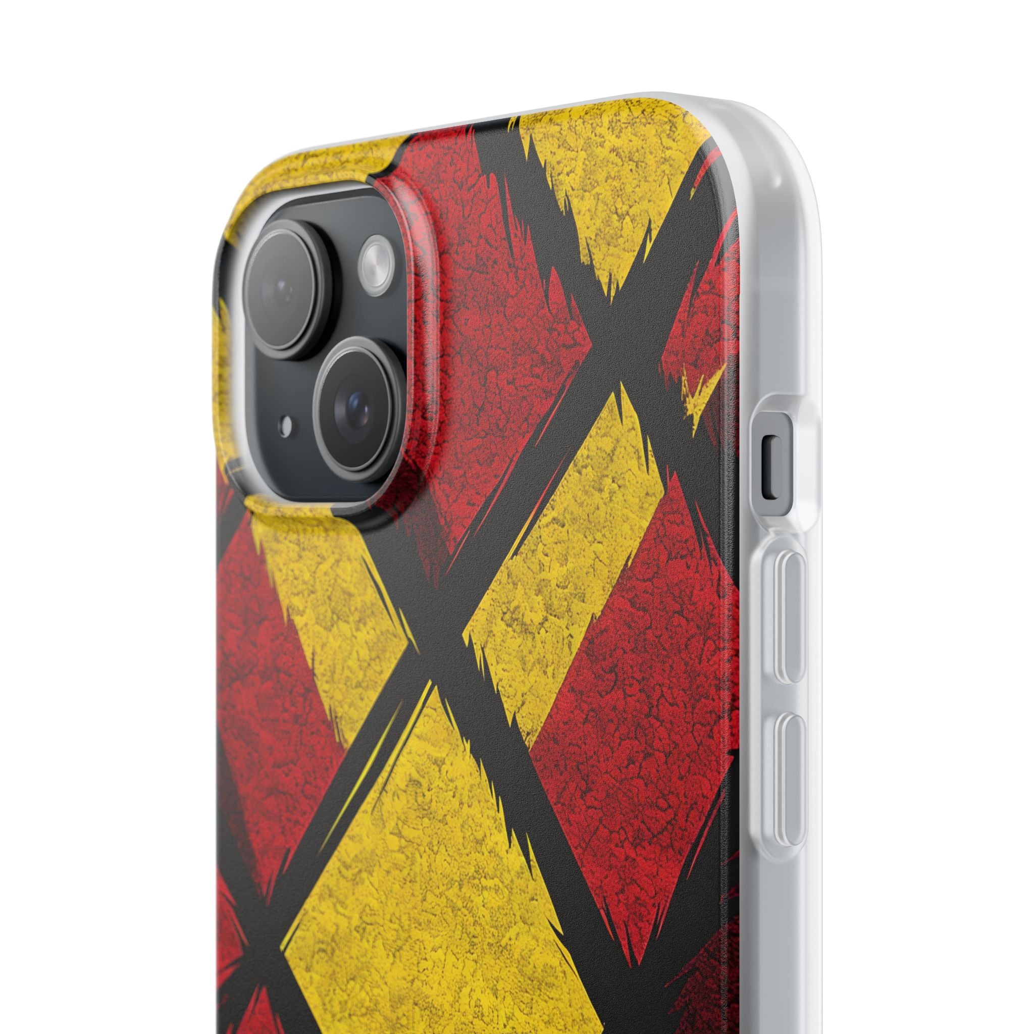 Vibrant Geometric Diamonds iPhone 15 Plus - Soft Case
