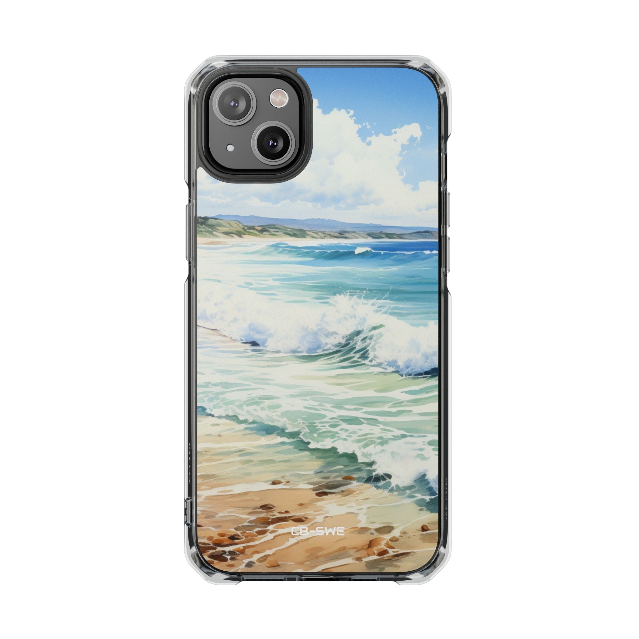 Serene Coastal Watercolors iPhone Case - Impact