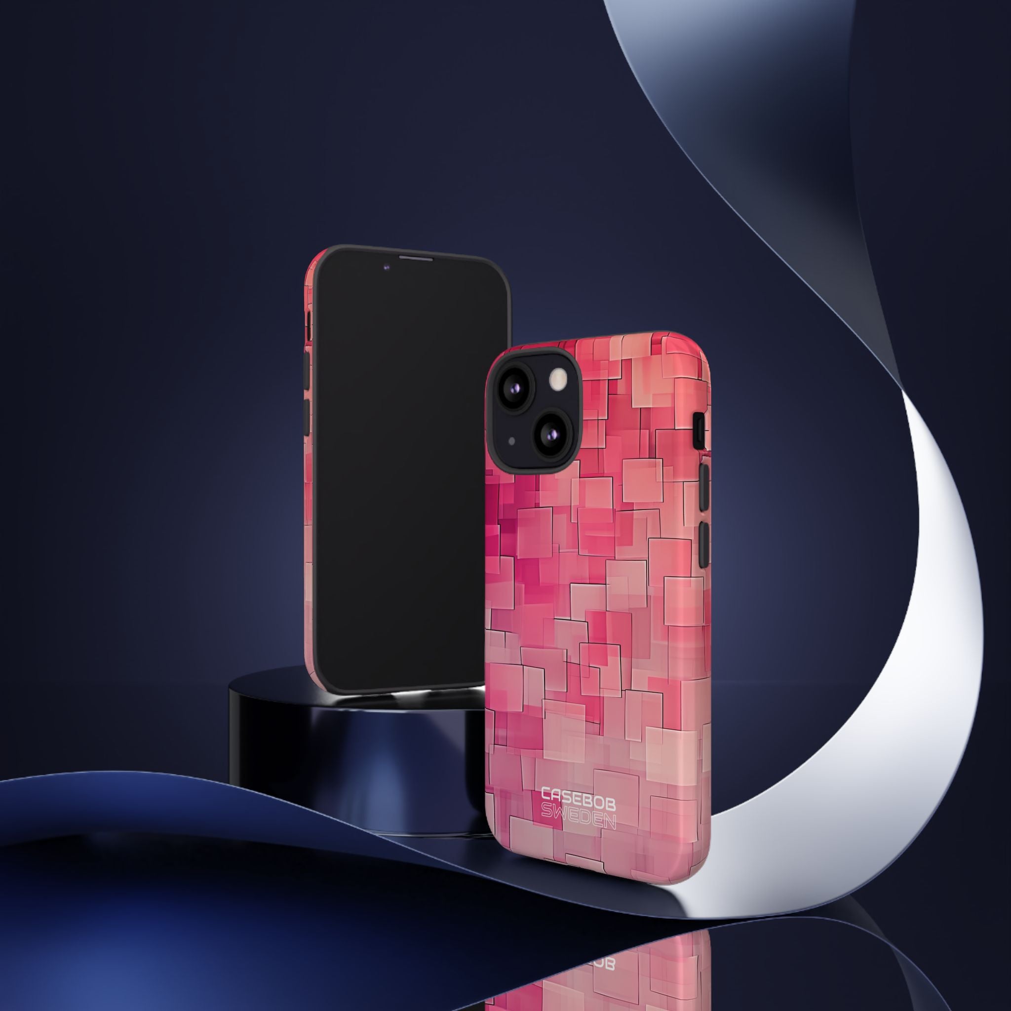 Layered Pink Geometry iPhone 13 - Tough