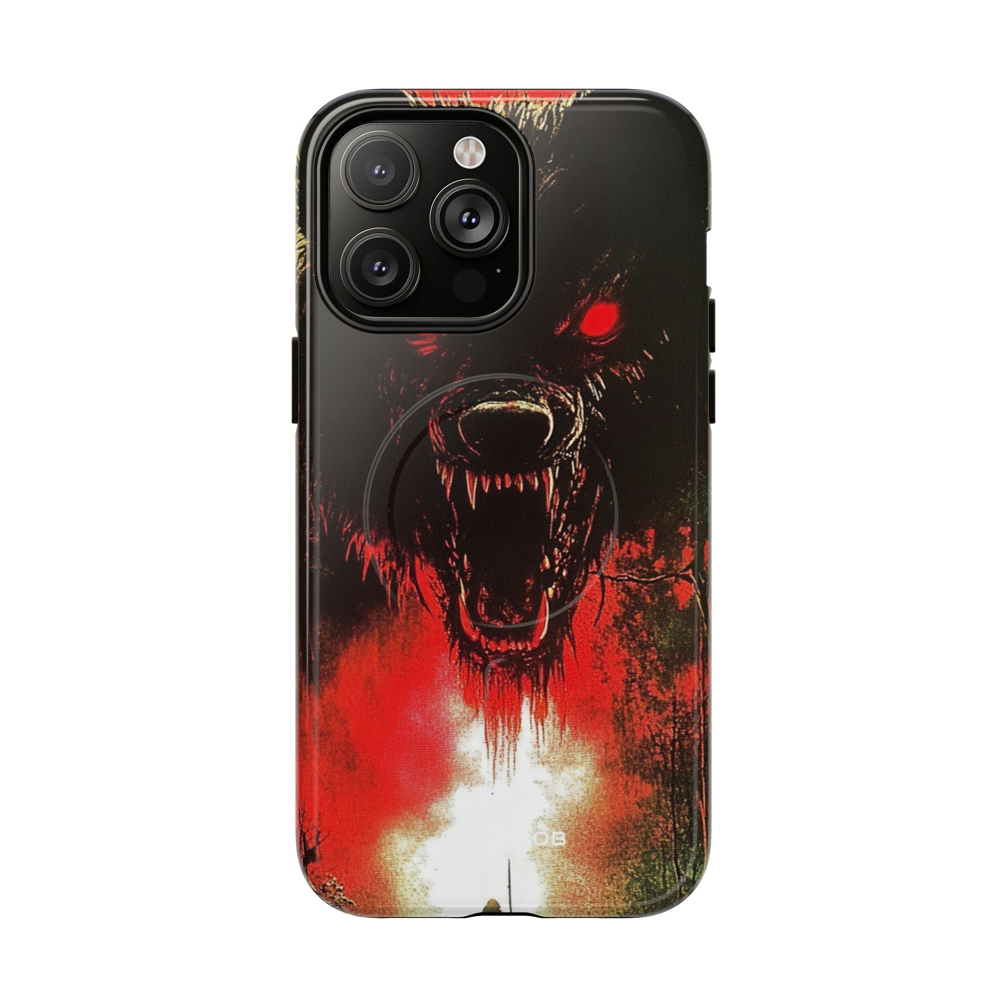 Crimson Wolf iPhone 14 Pro Max Case - Tough+