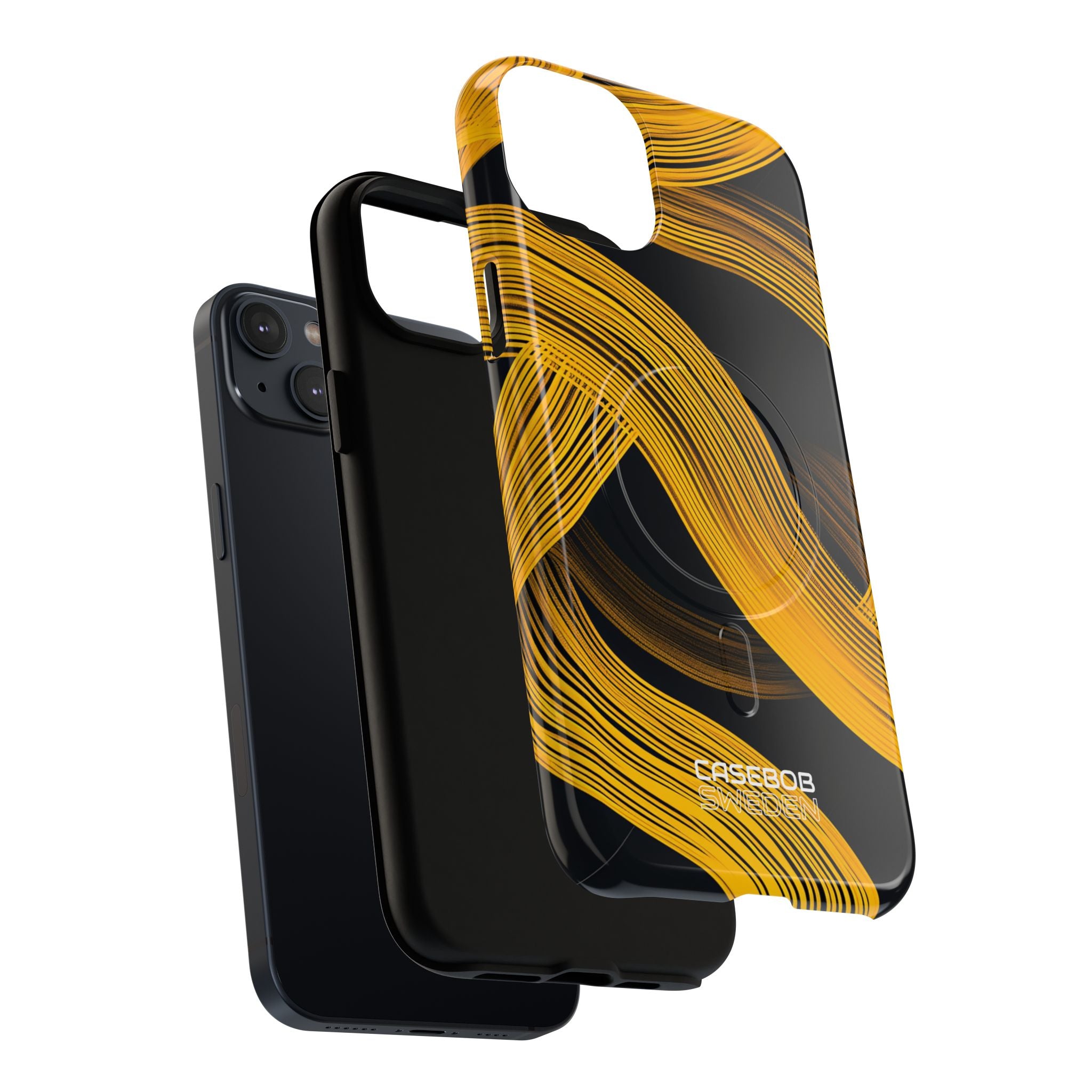 Yellow Flow Lines iPhone 14 - Tough+