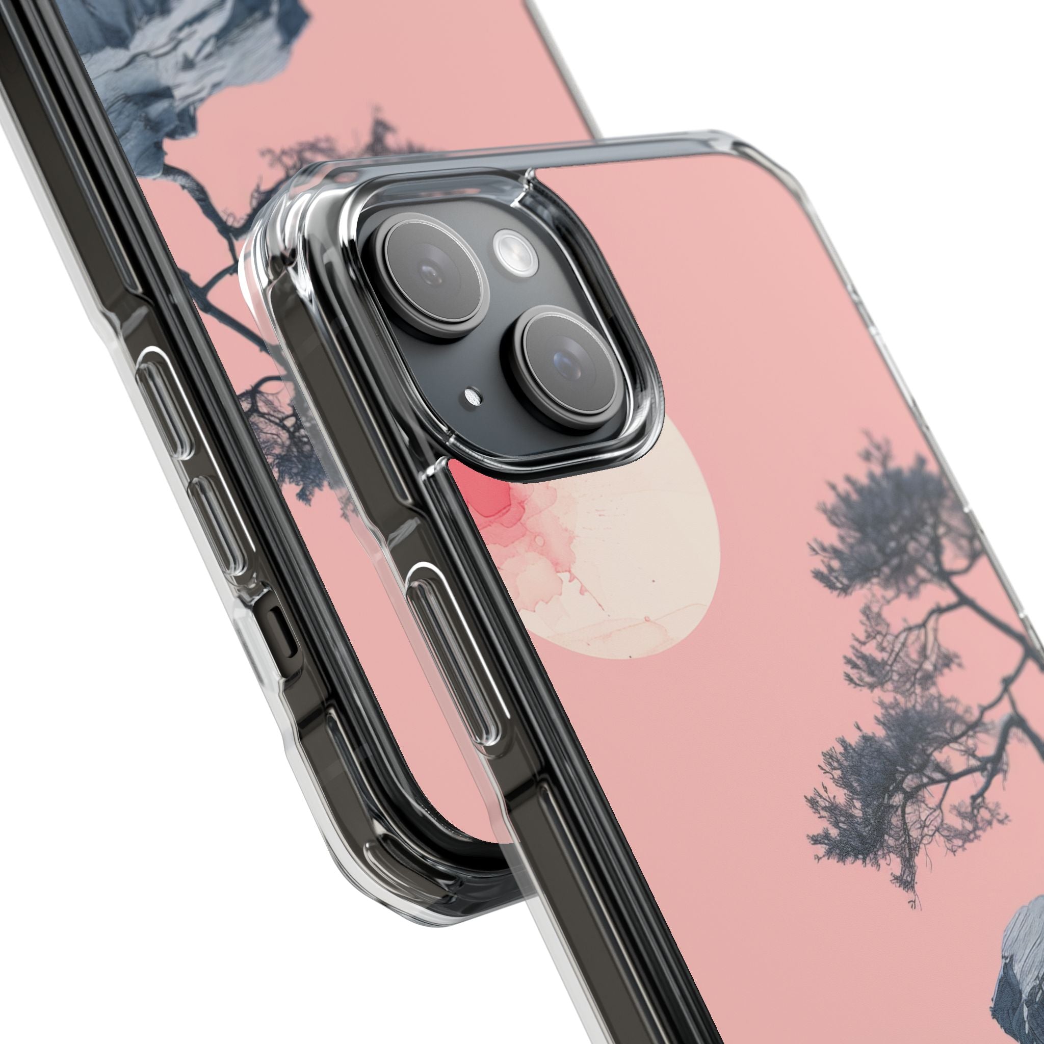 Crimson Moon Tree iPhone 15 Plus Case - Impact