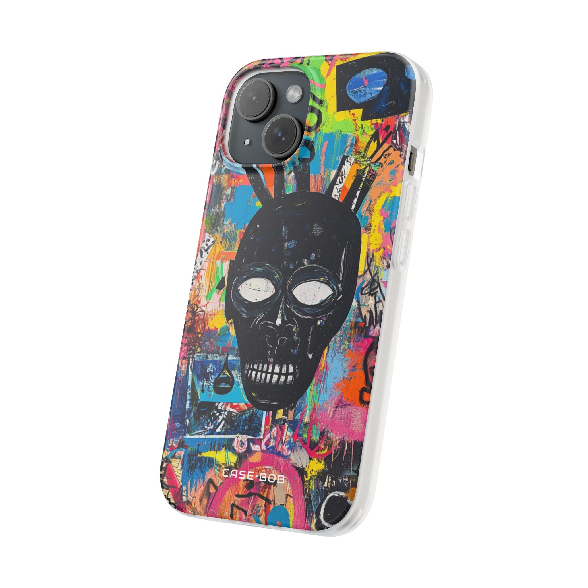 Skull Vortex iPhone 15 Case - Soft
