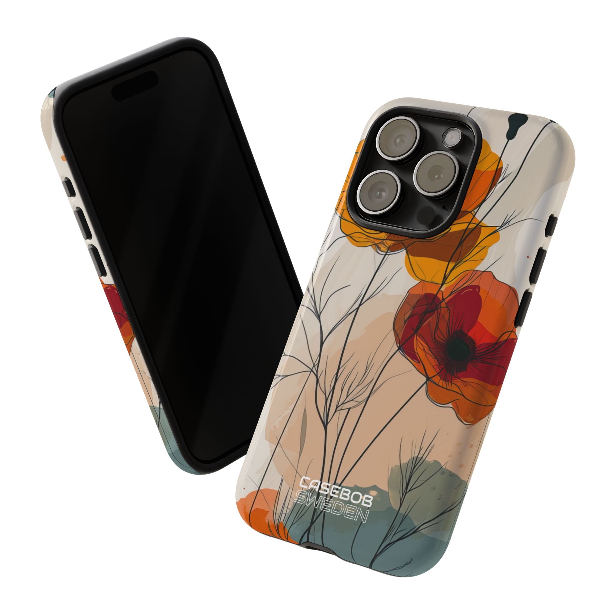 Golden Bloom Dance iPhone 15 - Resistente