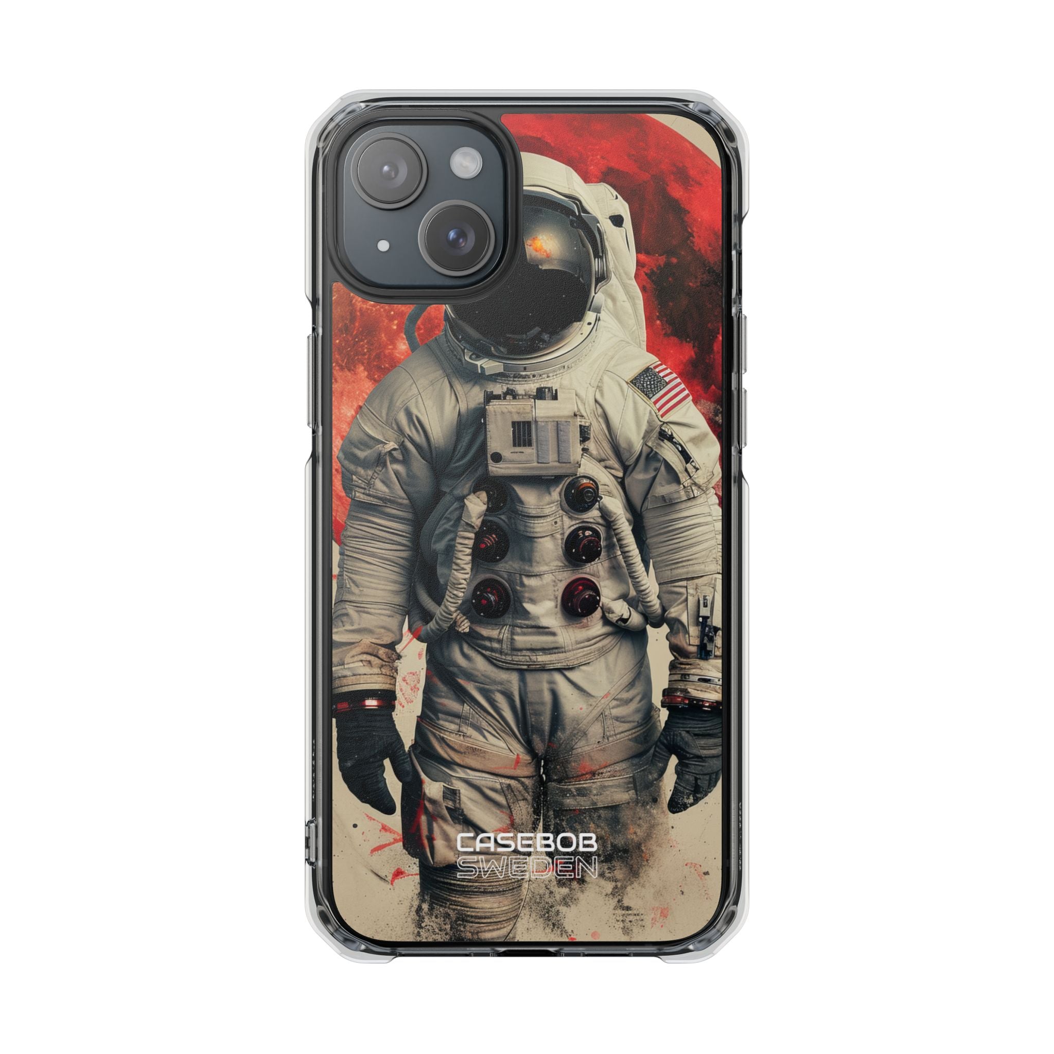 Crimson Spacewalk Dream iPhone 15 - Impact Clear+