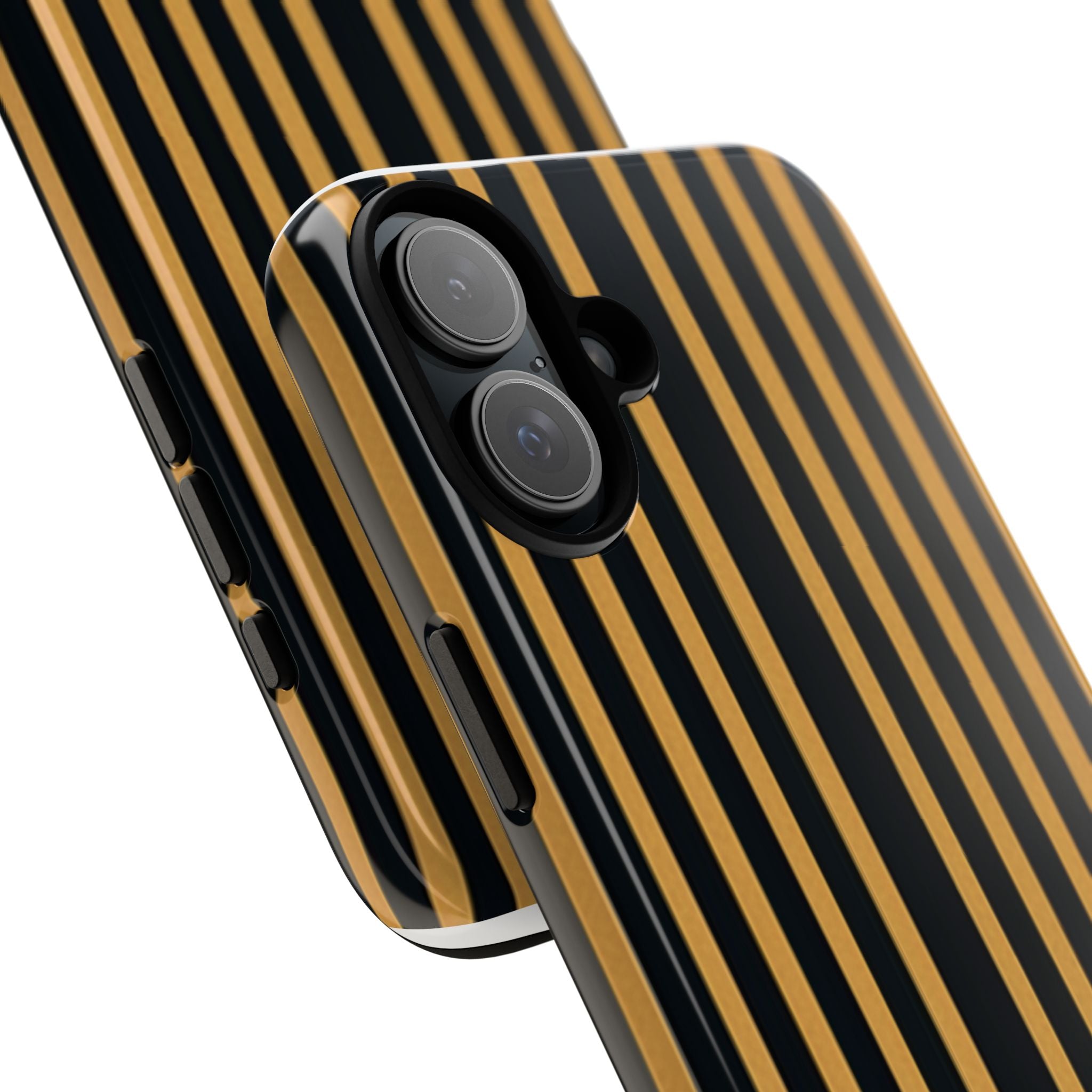 Golden Stripes iPhone 16 Plus Case - Tough