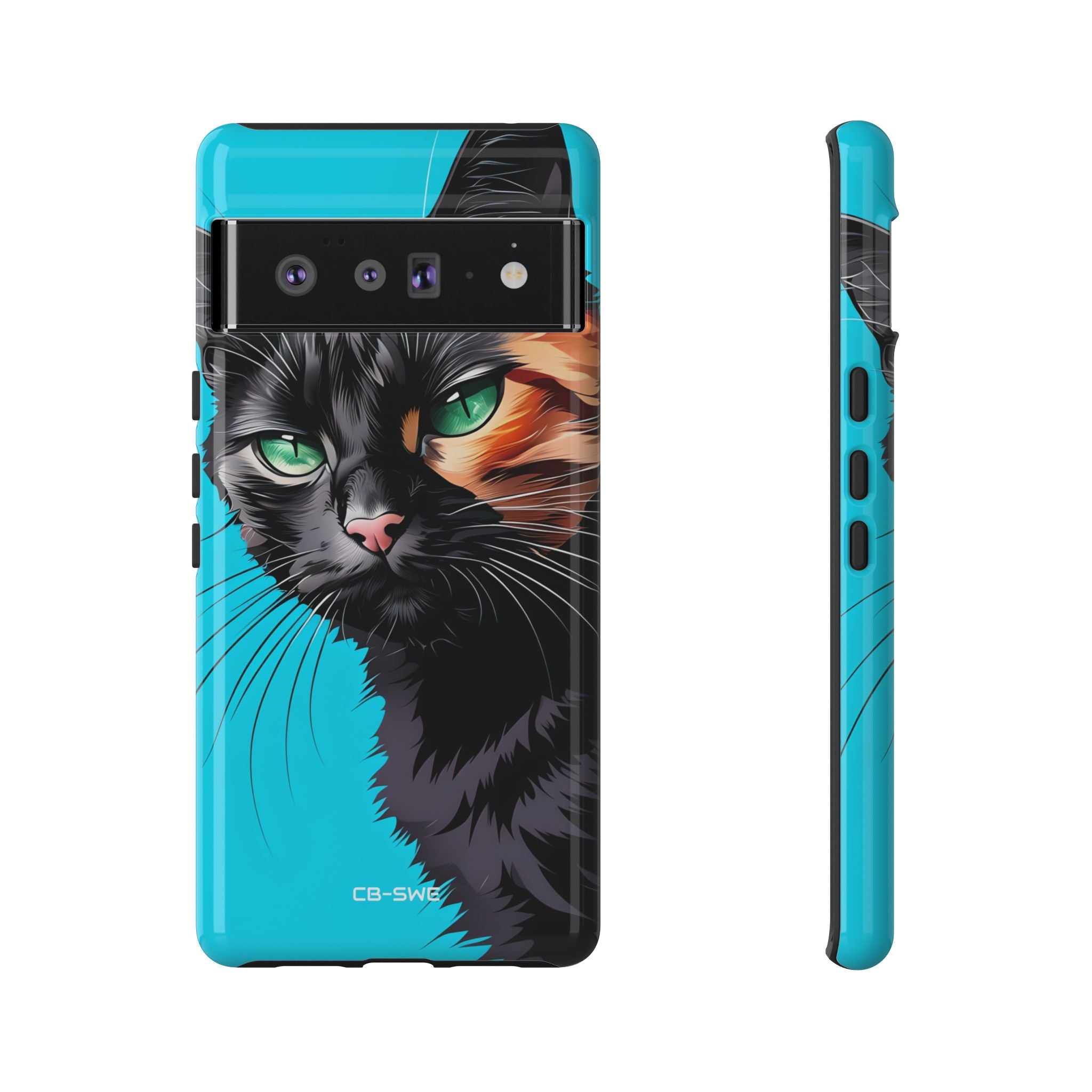 Curious Cat Stare - Google Pixel Case