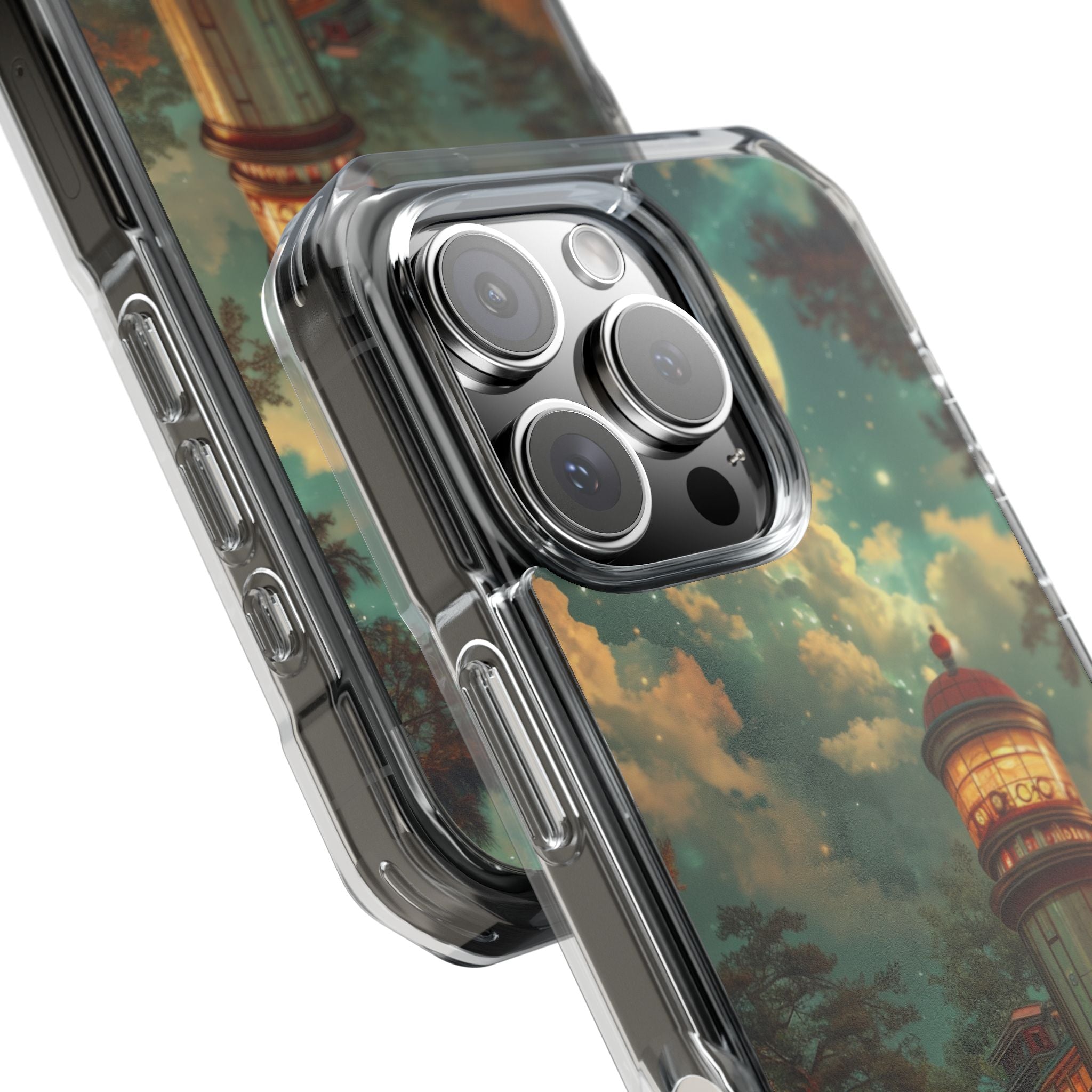Retro Moonlight Cafe iPhone 16 - Impact Clear+
