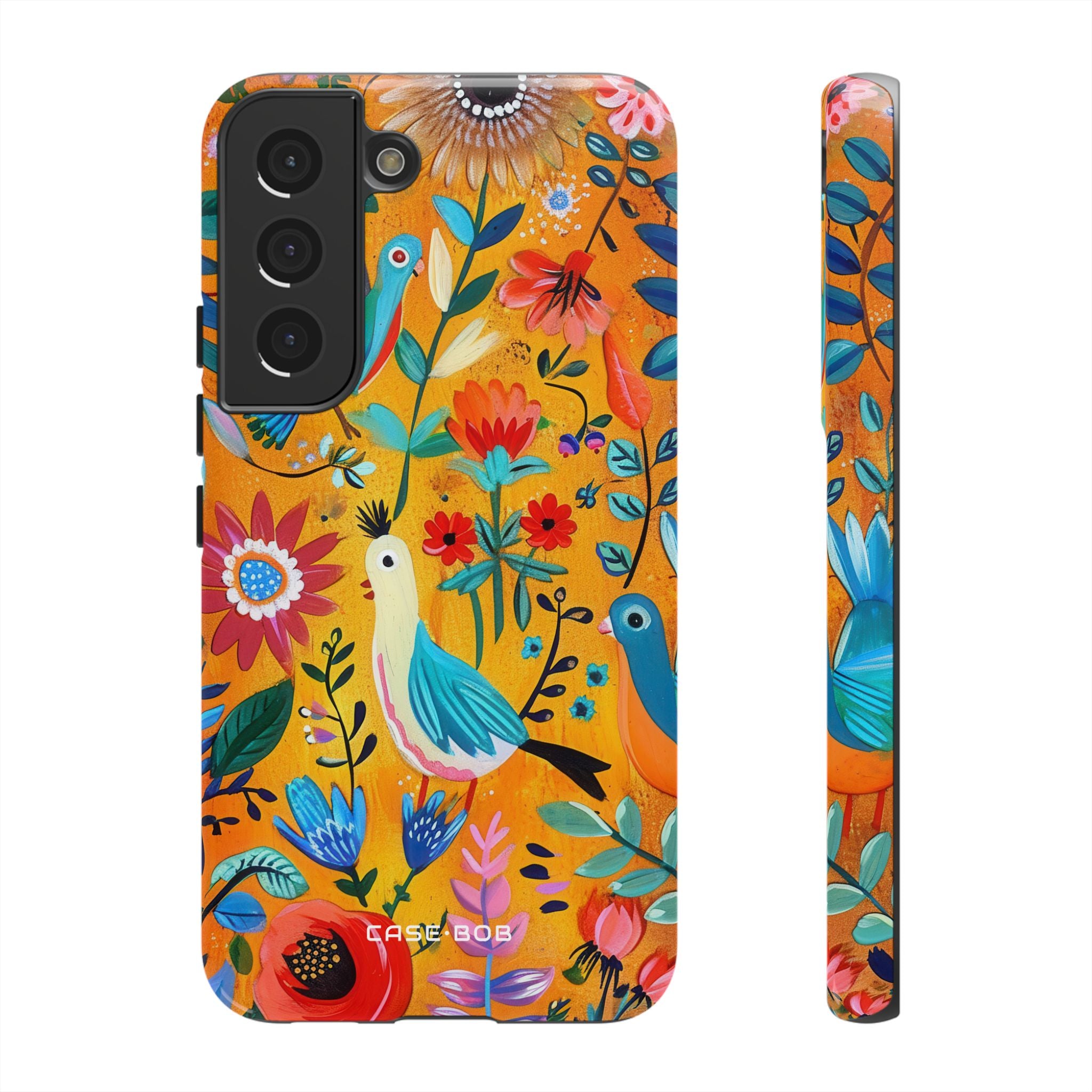 Colorful Birds Bloom Samsung S22 Case - Tough