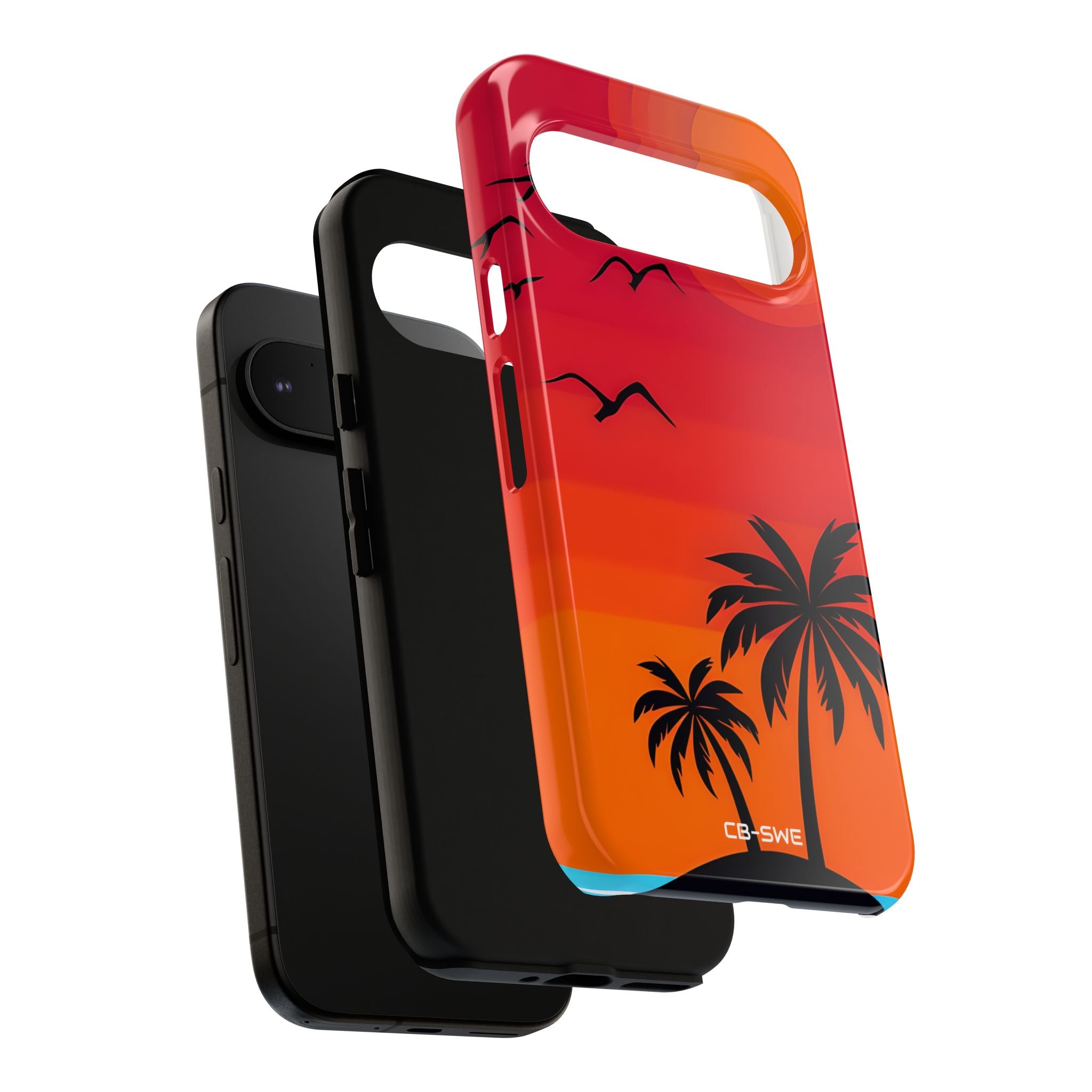 Summer Sunset Silhouettes - Google Pixel Case