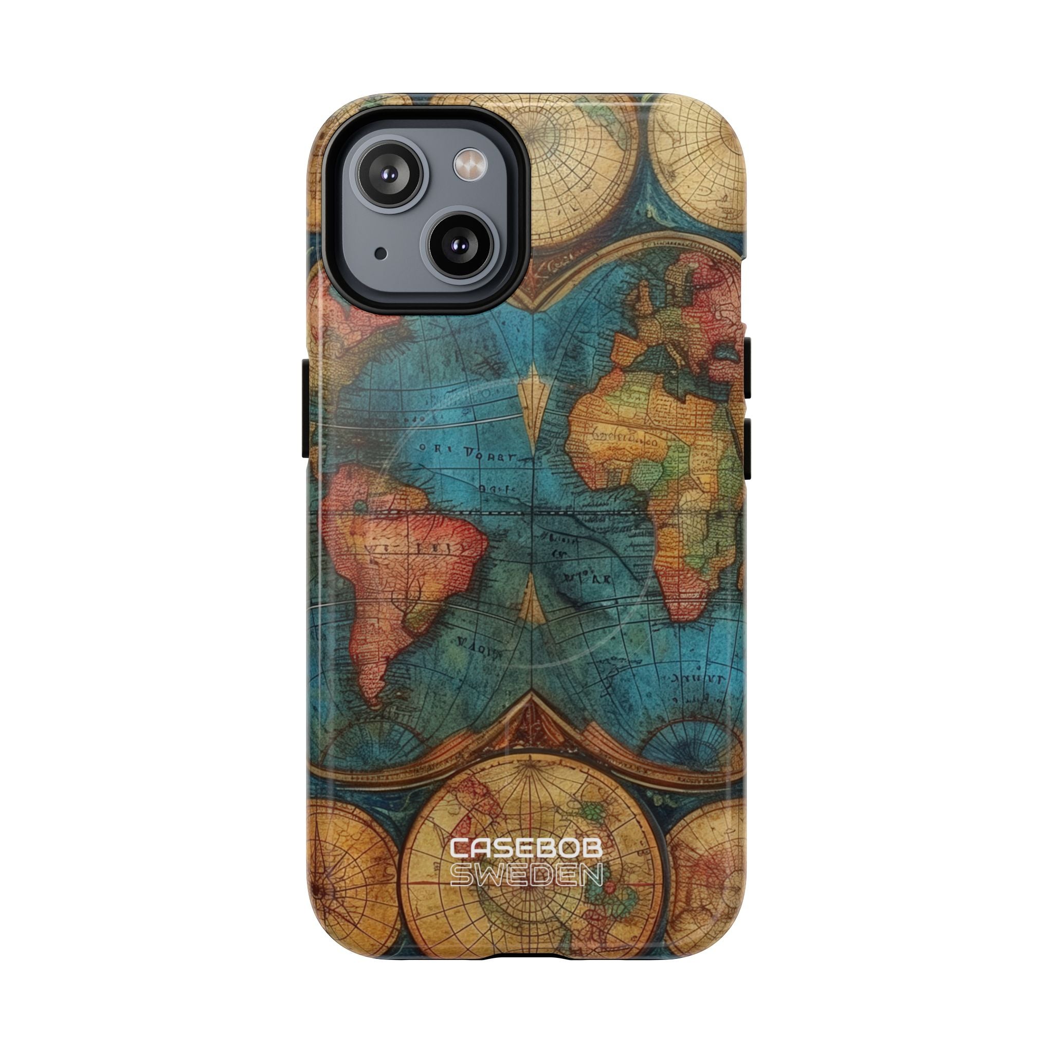 Vintage World Map iPhone 14 - Tough+