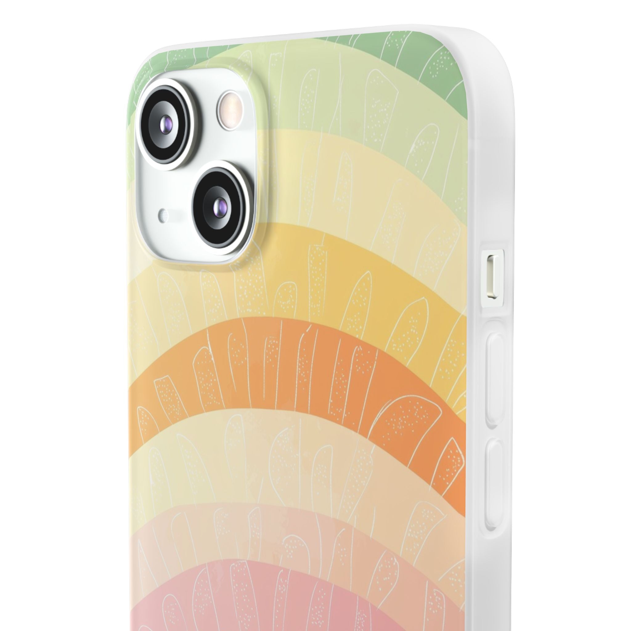 Pastel Rainbow Bands iPhone 13 - Soft