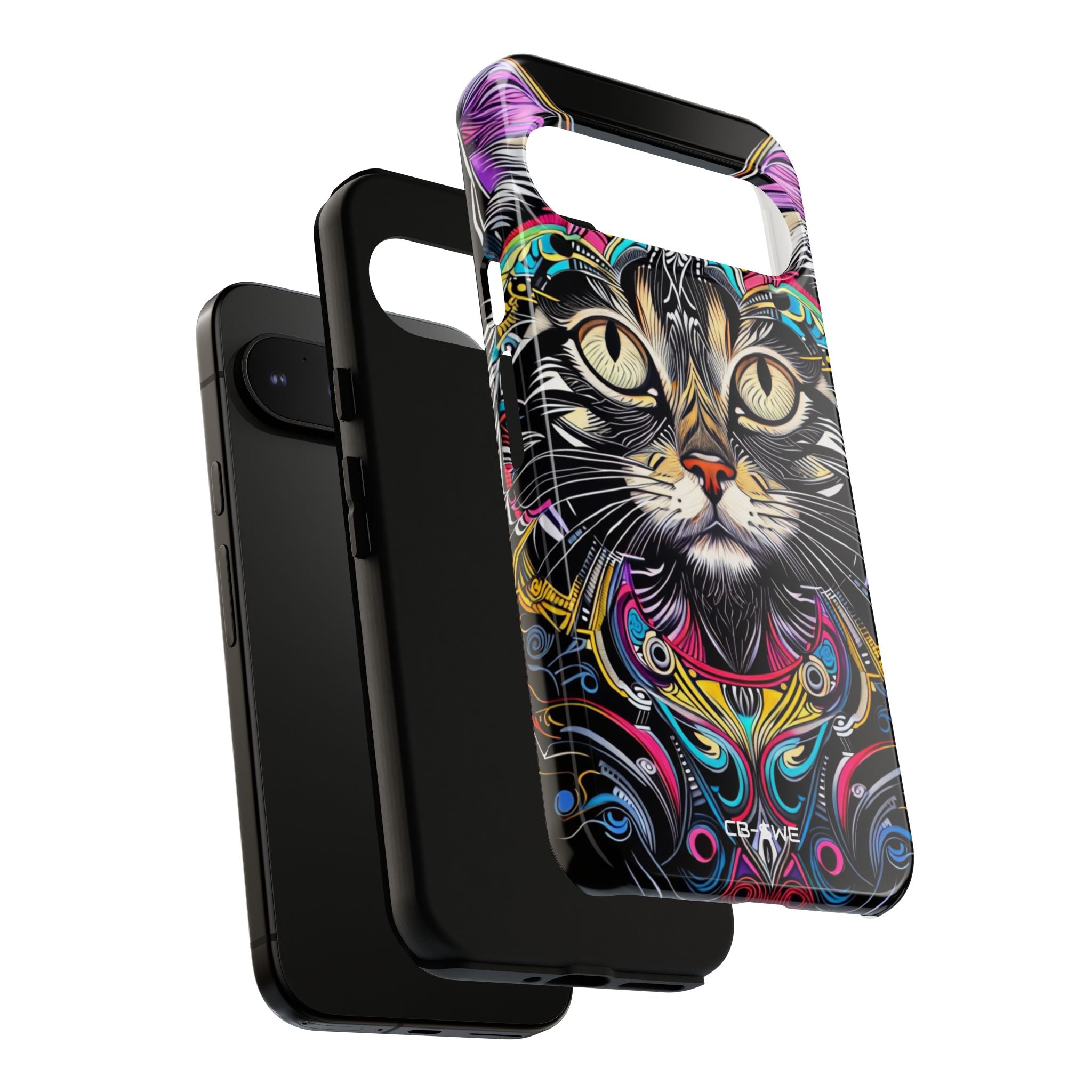 Psychedelic Cat Mirage - Google Pixel Case