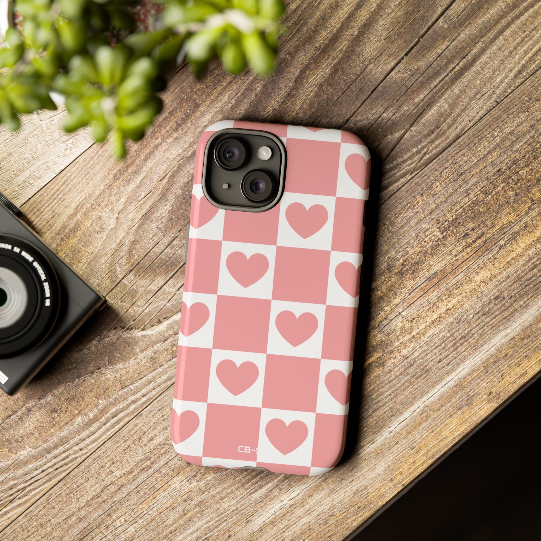 Love Checkered Harmony - iPhone Case