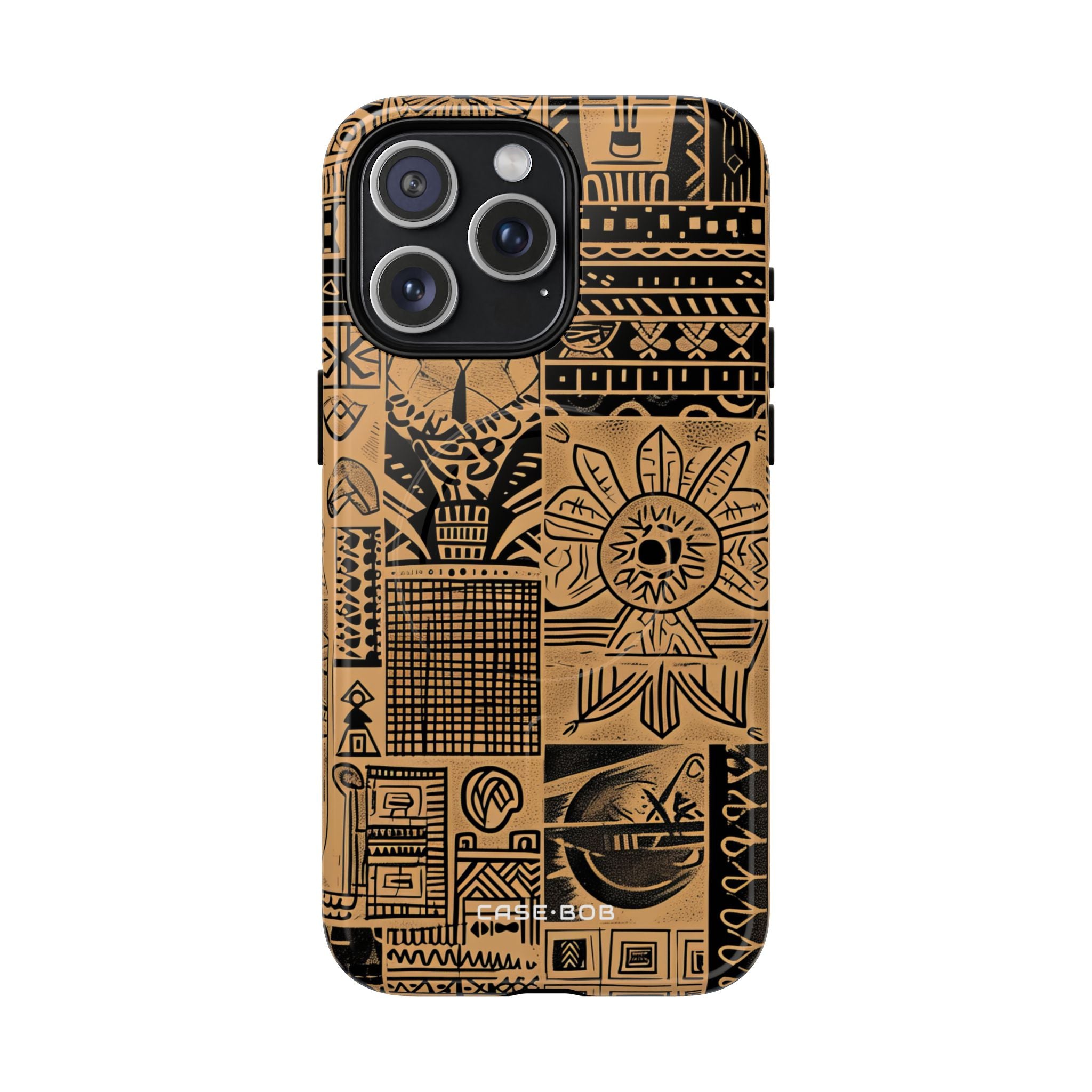 Tribal Faces iPhone 15 Pro Max Case - Tough+