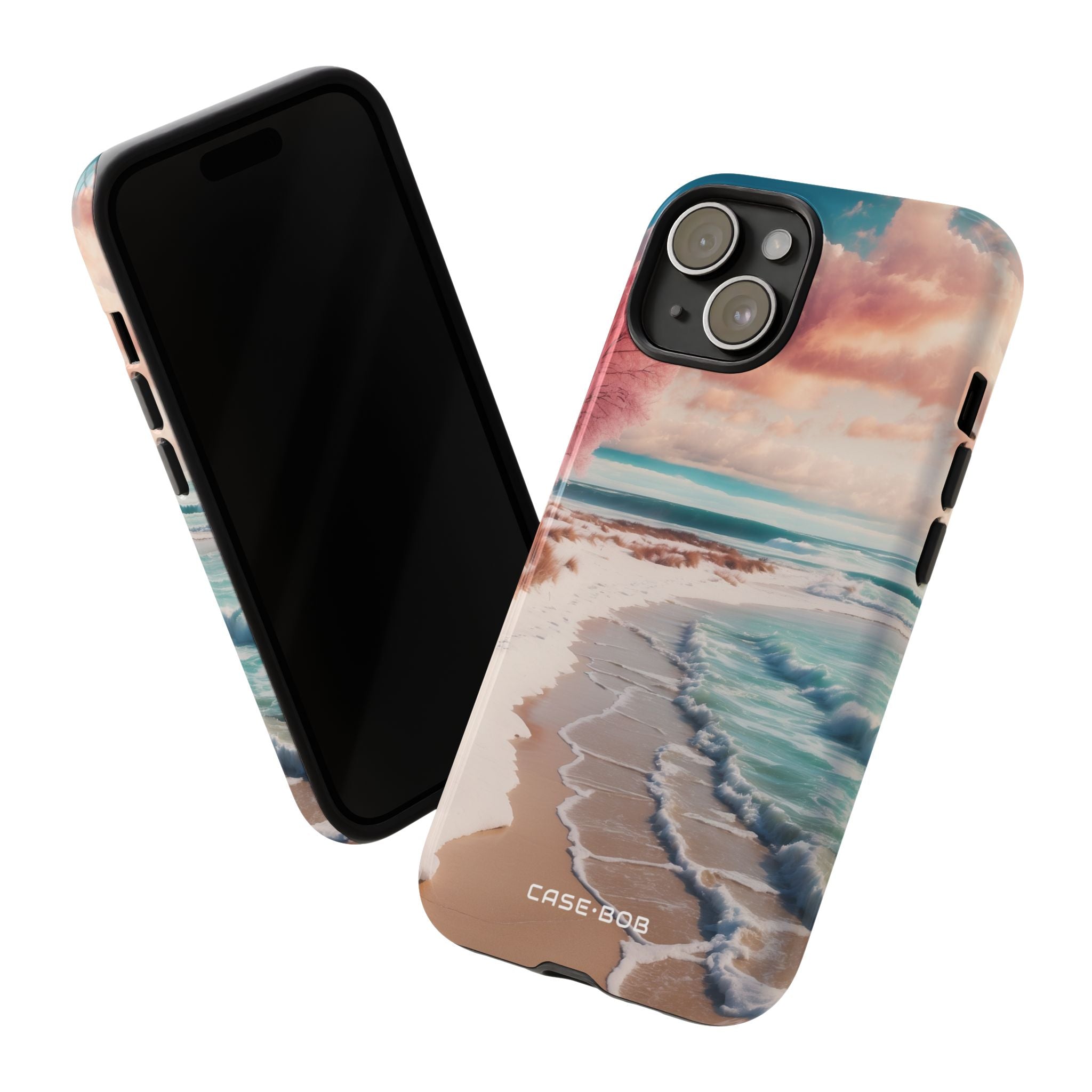 Pink Tree Breeze iPhone 15 Case - Tough