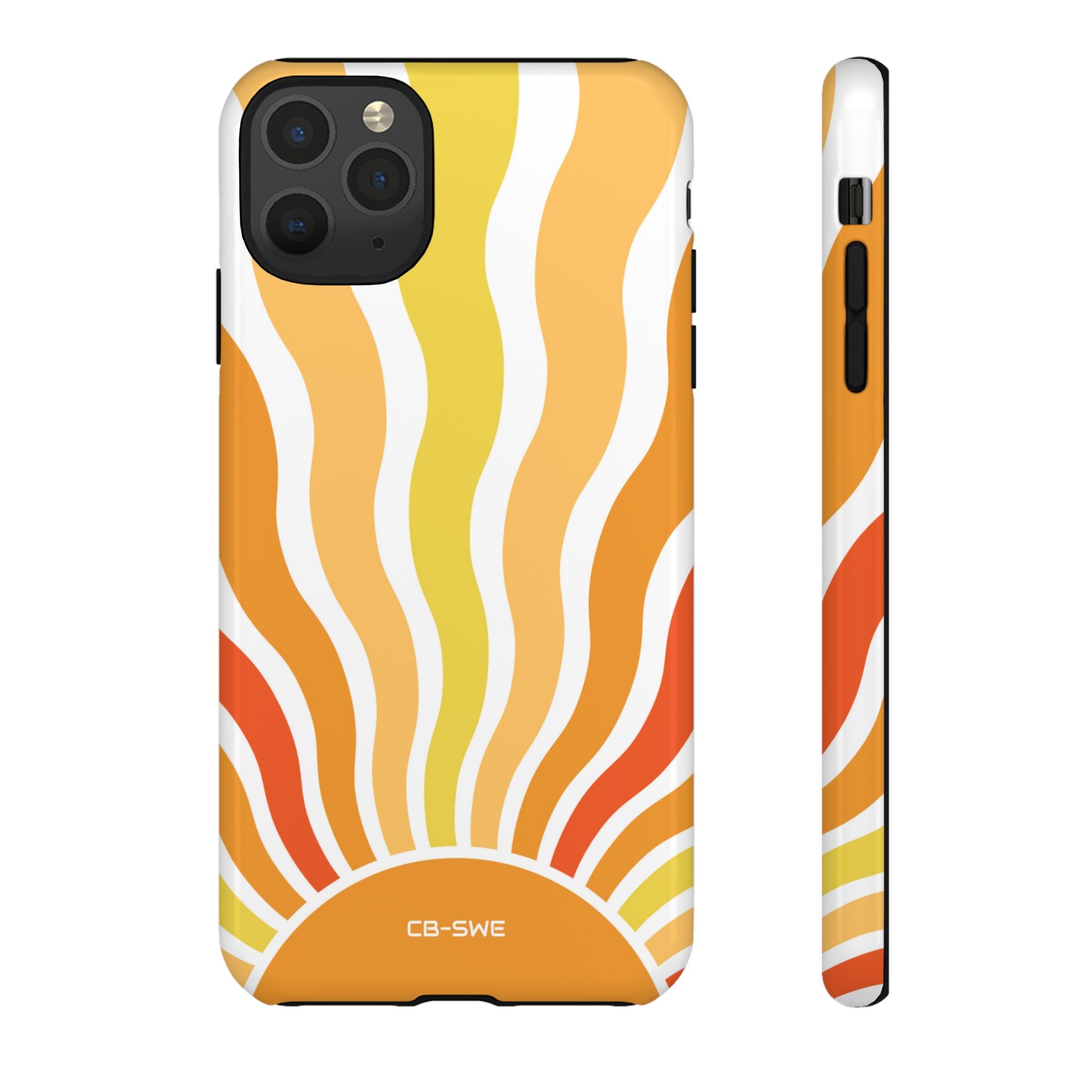 Retro Sunshine Waves - iPhone Case