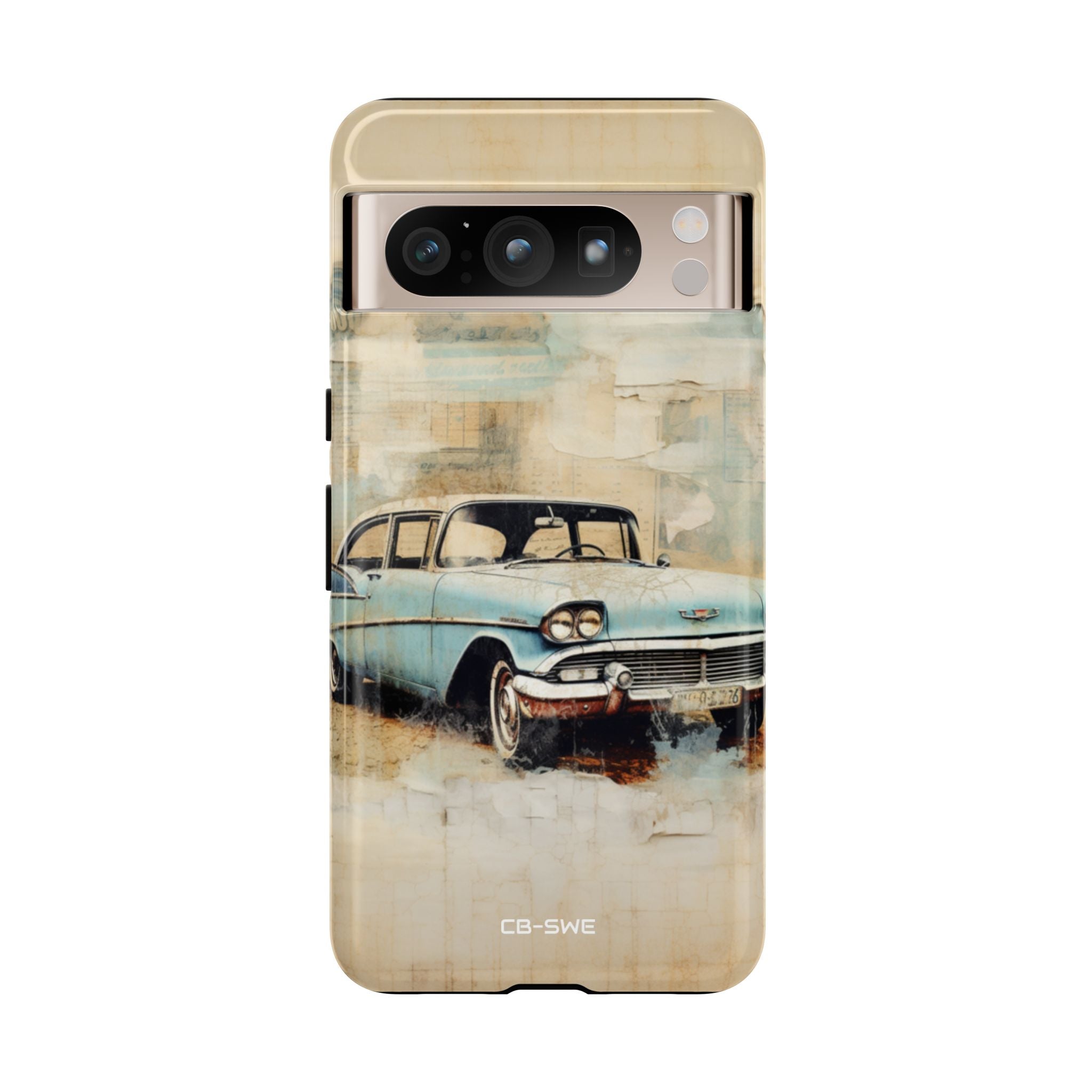 Vintage Car Collage - Google Pixel Case