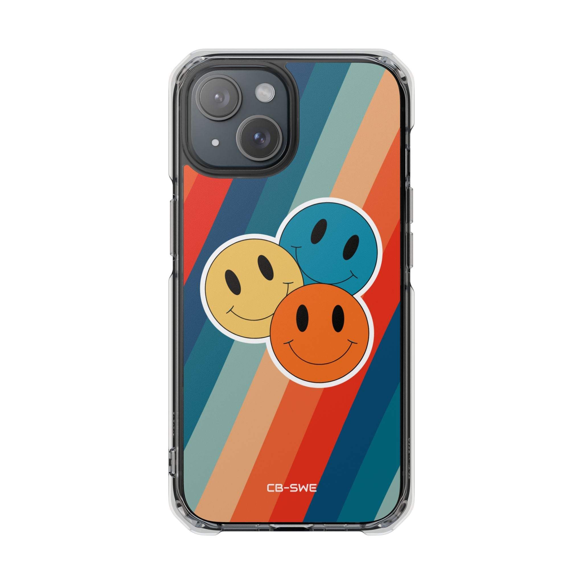 Retro Smiley Harmony iPhone Case - Impact