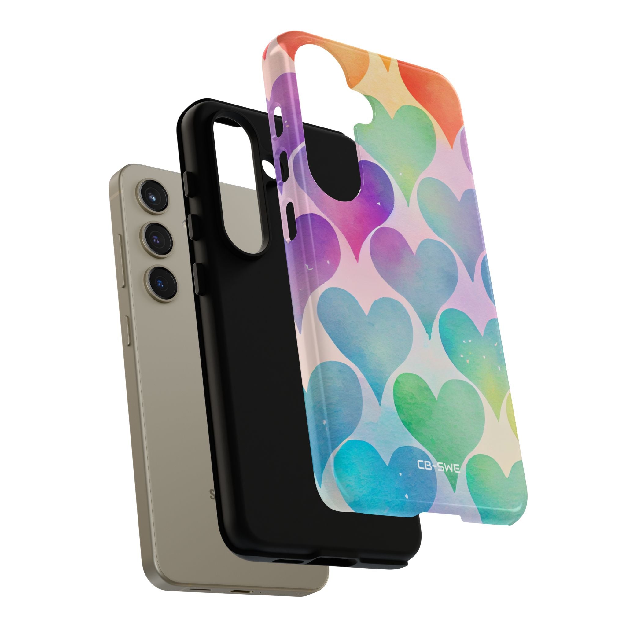Watercolor Heart Symphony - Samsung Case