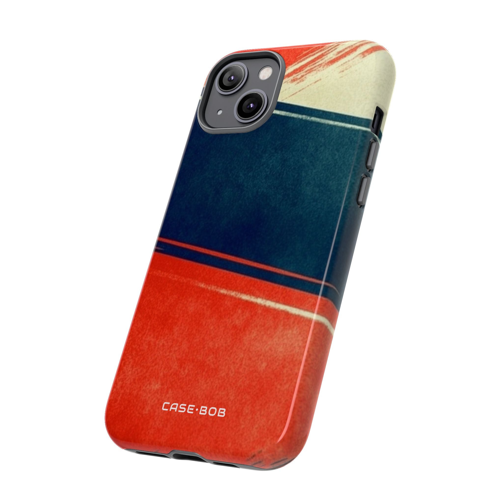 Blue Diagonal Motion iPhone 14 Plus Case - Tough