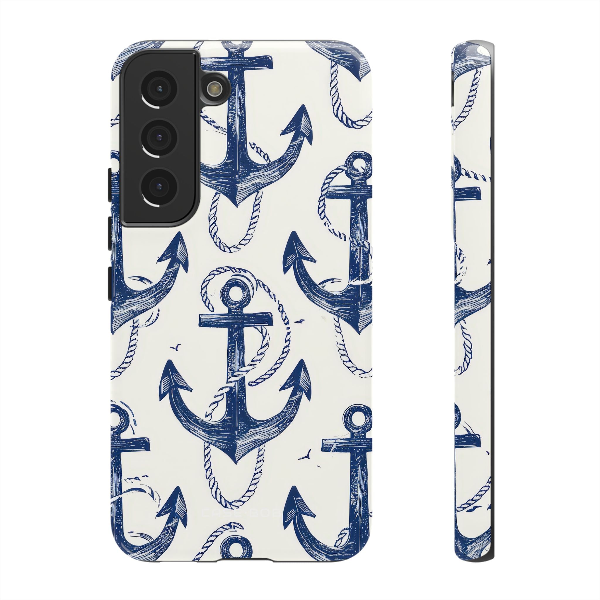 Navy Anchor Loop Samsung S22 Case - Tough