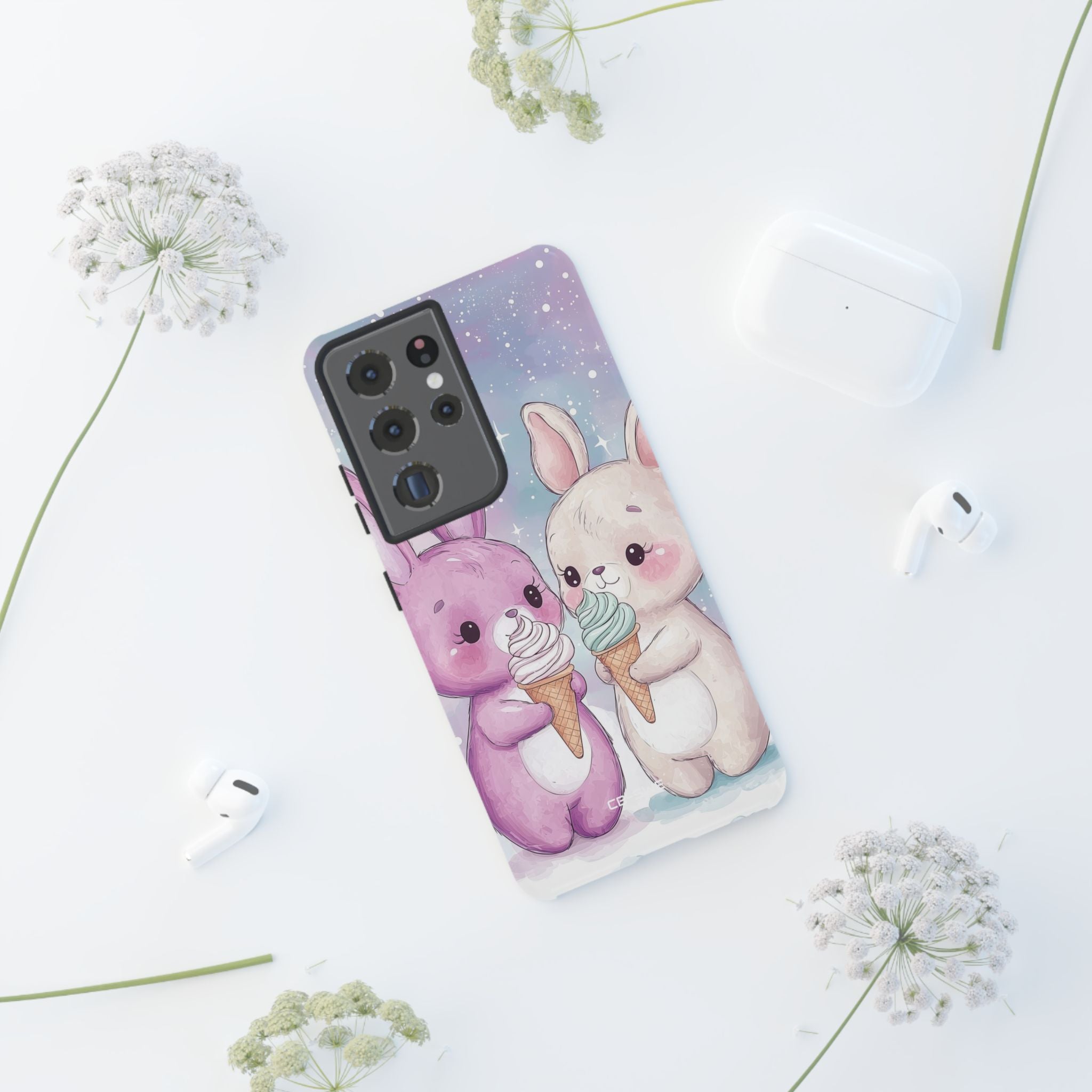Rabbits Enjoy Ice Cream - Samsung Case