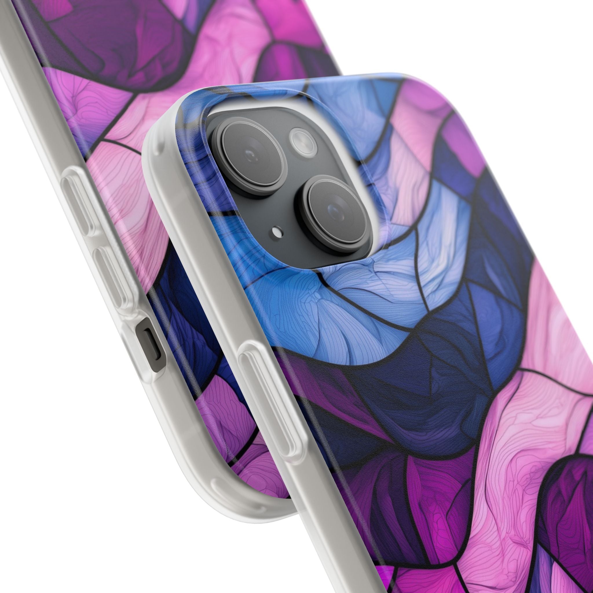 Wavelike Glow iPhone 15 Case - Soft