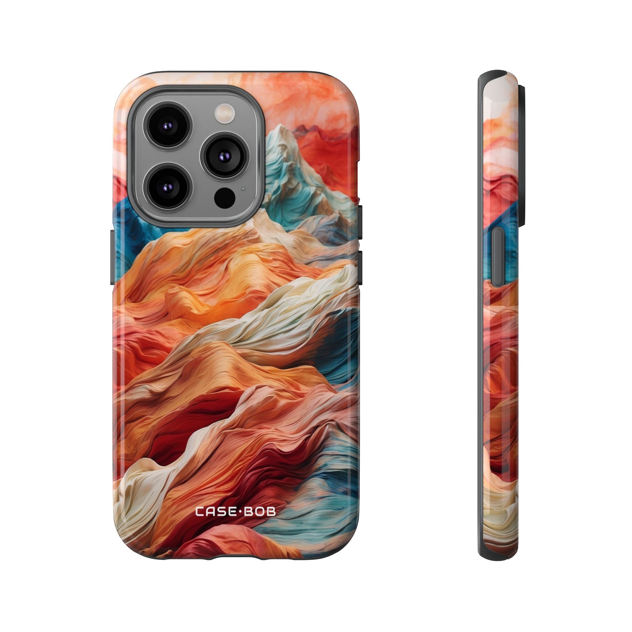 Fabric Peaks Cream iPhone 14 Pro Case - Tough