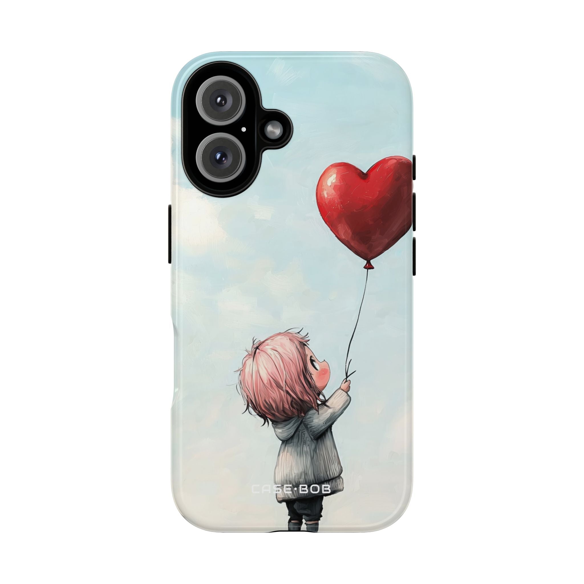 Heart Balloon Glow iPhone 16 Pro Case - Tough