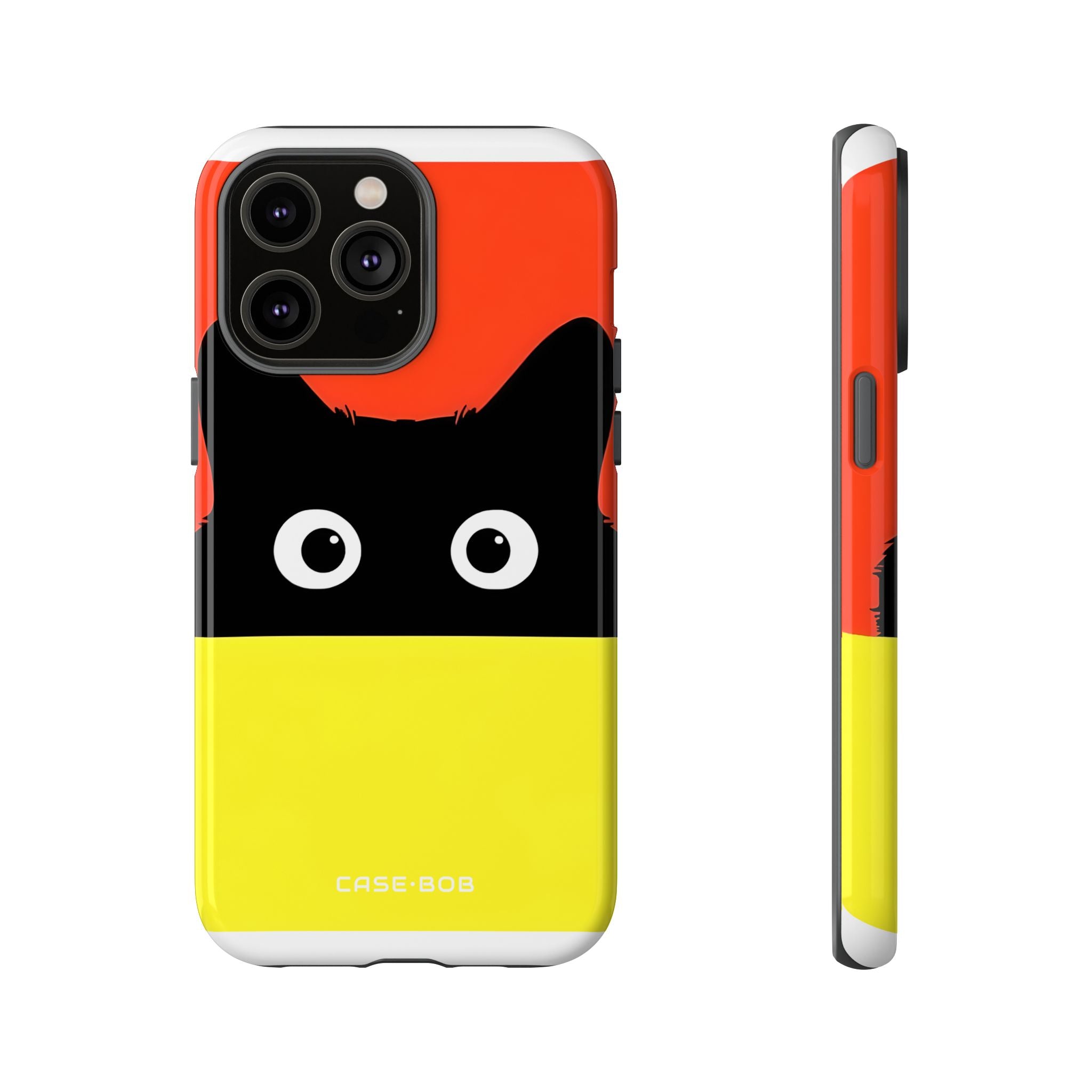 Peekaboo Cat Crimson iPhone 14 Pro Max Case - Tough