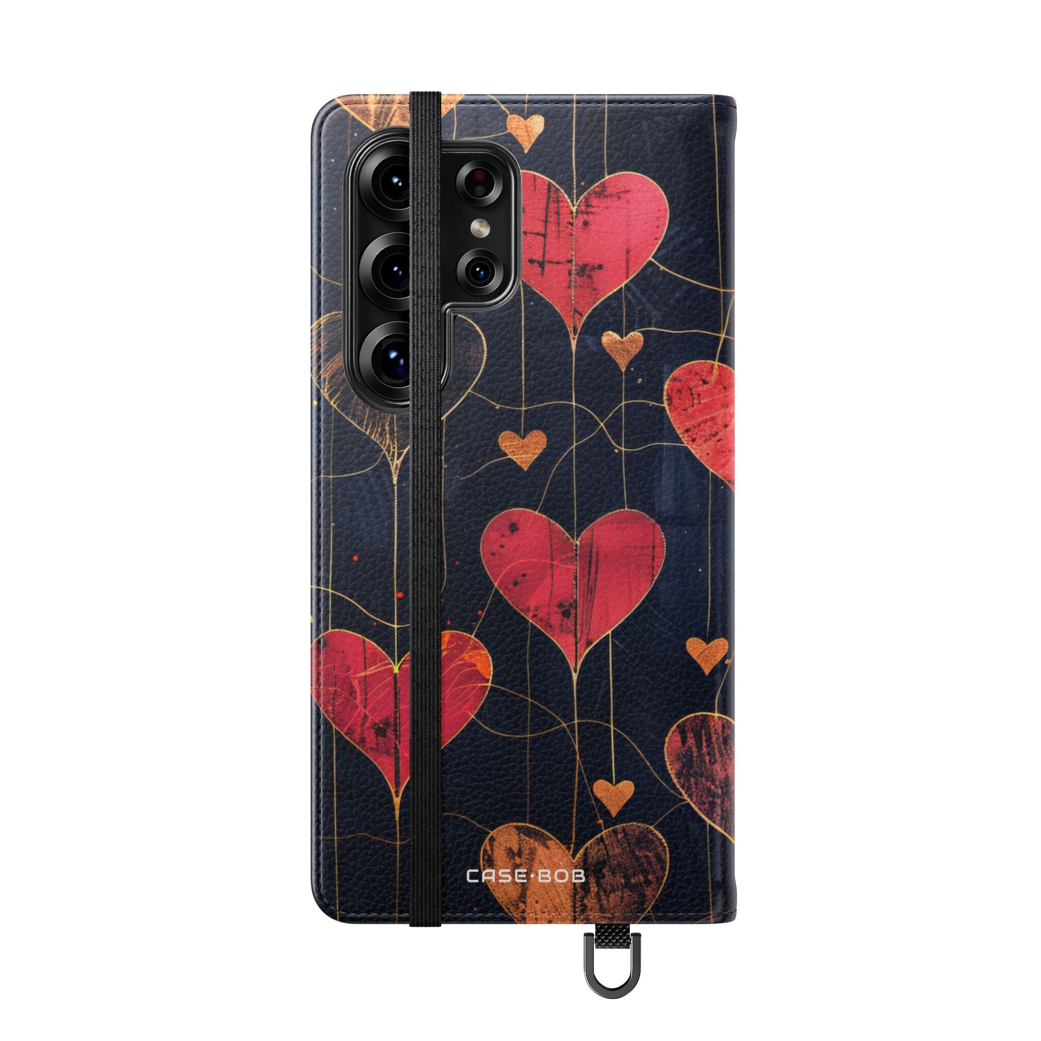 Textured Heart Grid - Samsung S25 Ultra Case - Wallet
