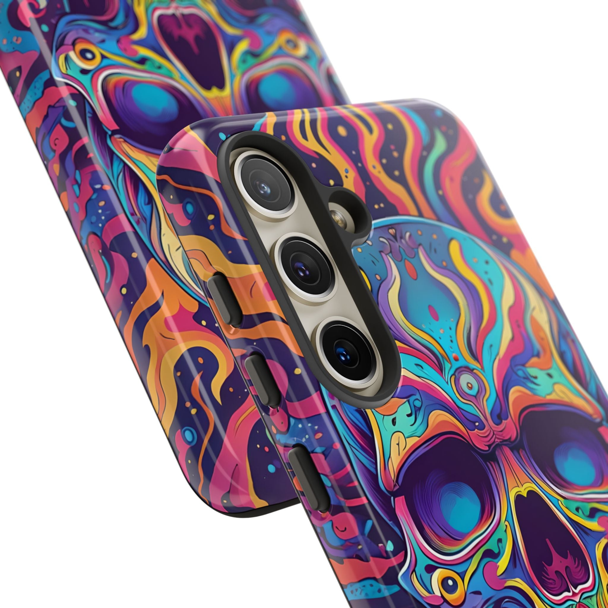 Flaming Skull Samsung S24 Case - Tough