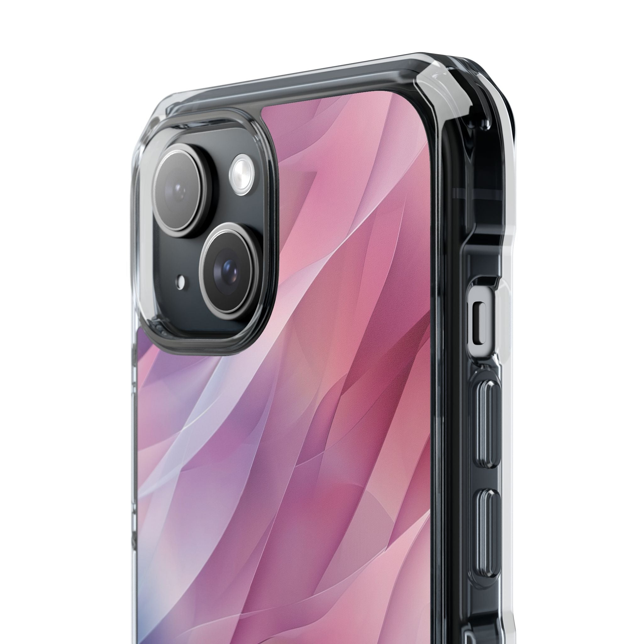 Pink Wave Cascade iPhone 15 Case - Impact