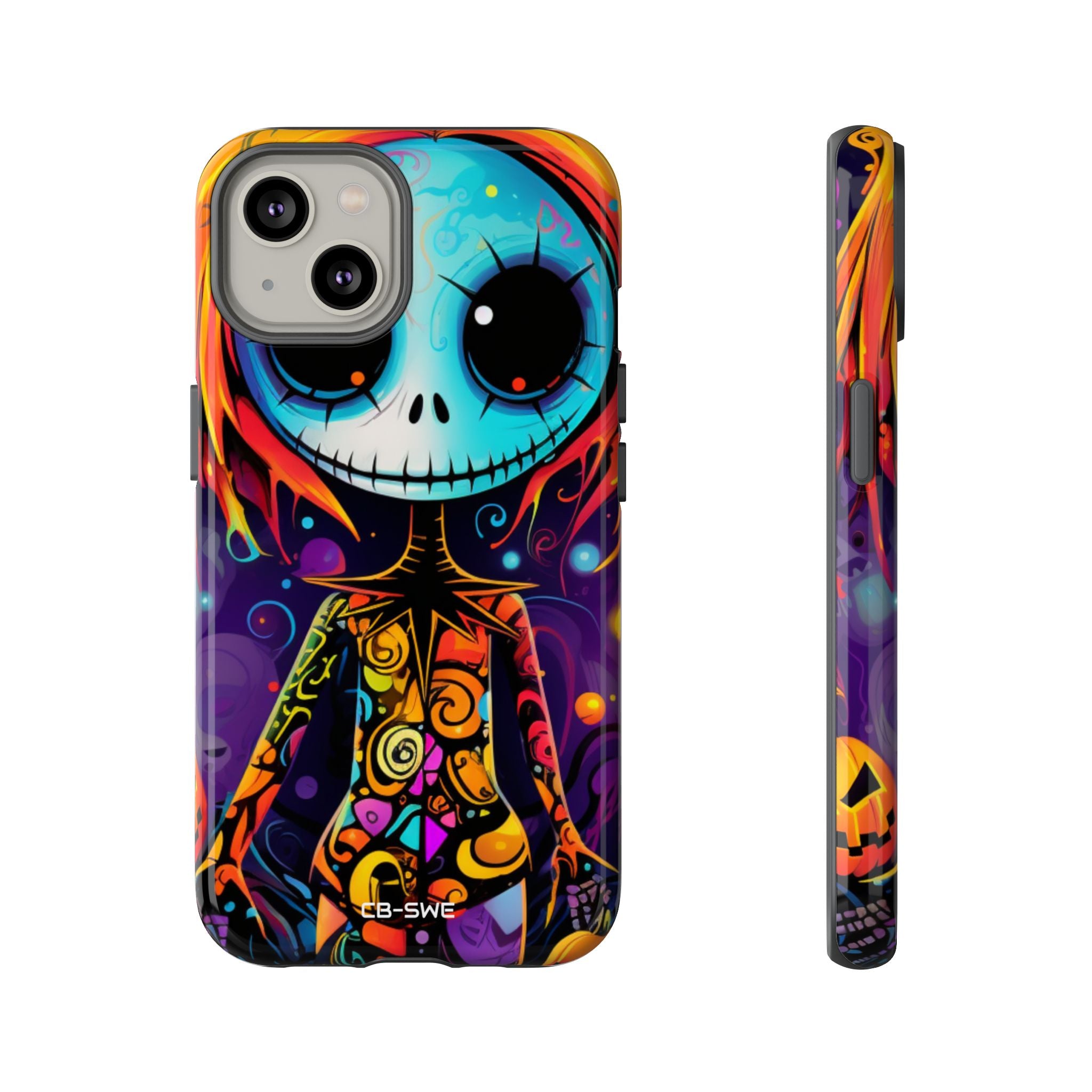 Skeletal Figure Laughs - iPhone Case