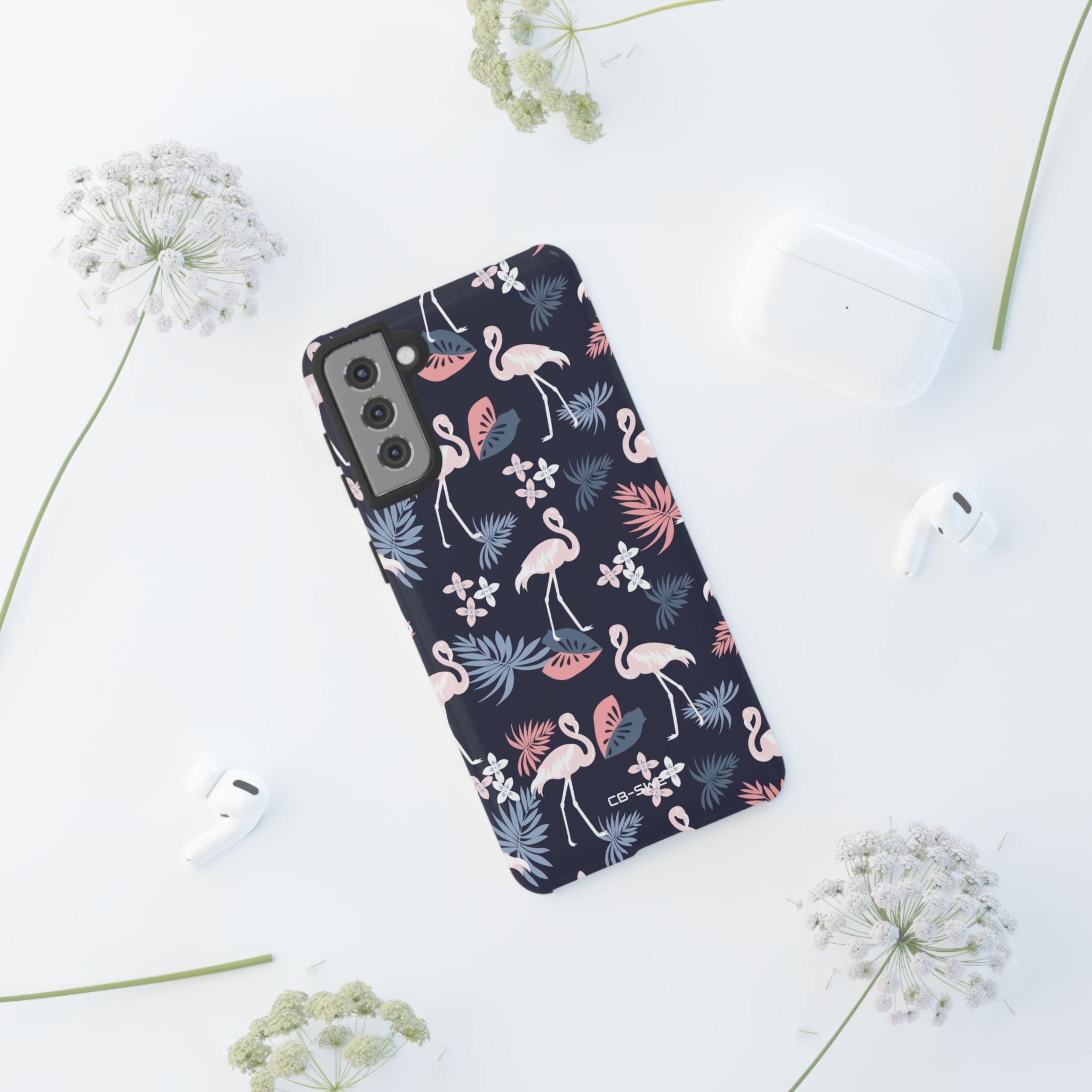 Flamingos Dance Playfully - Samsung Case