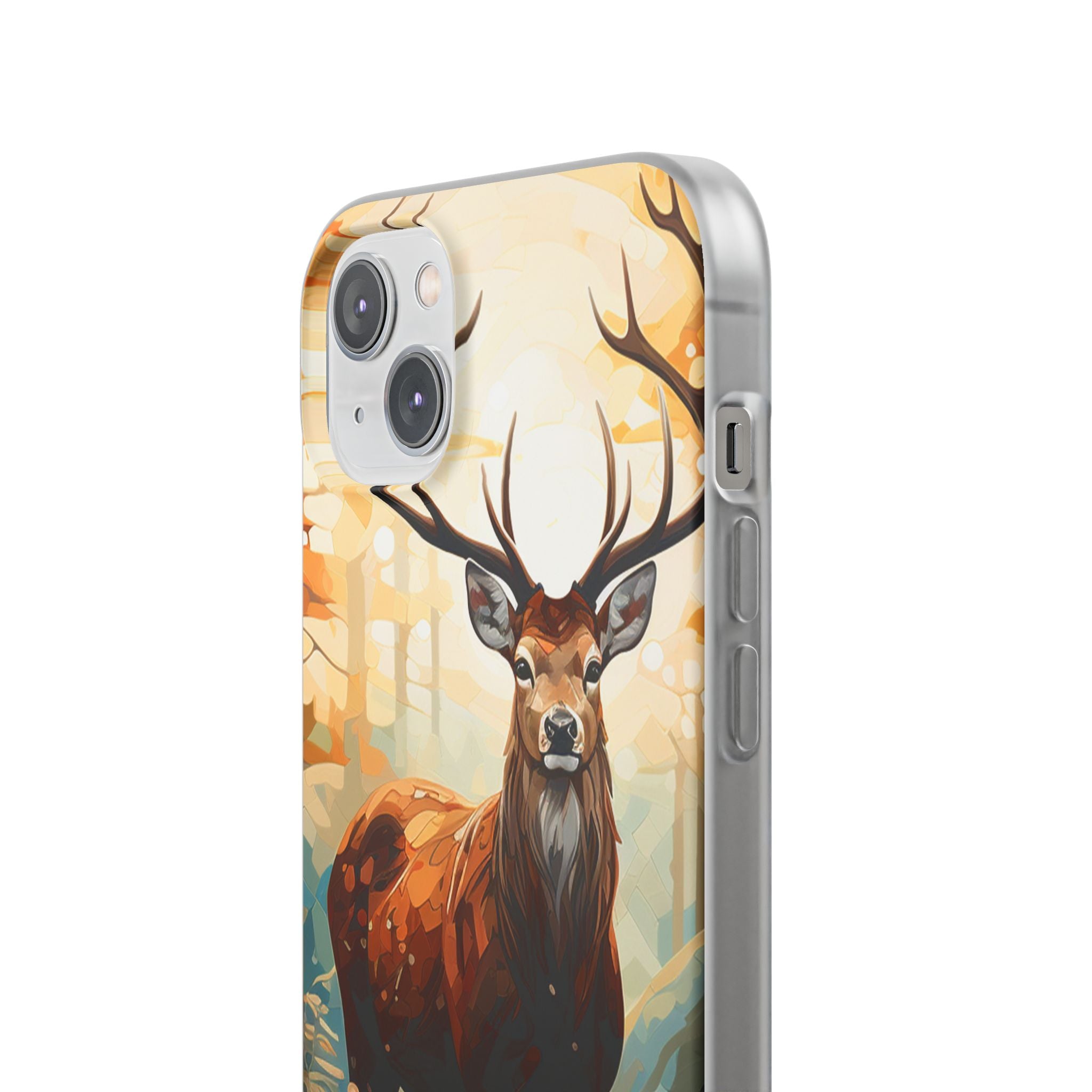Glowing Stag iPhone 14 Plus Case - Soft