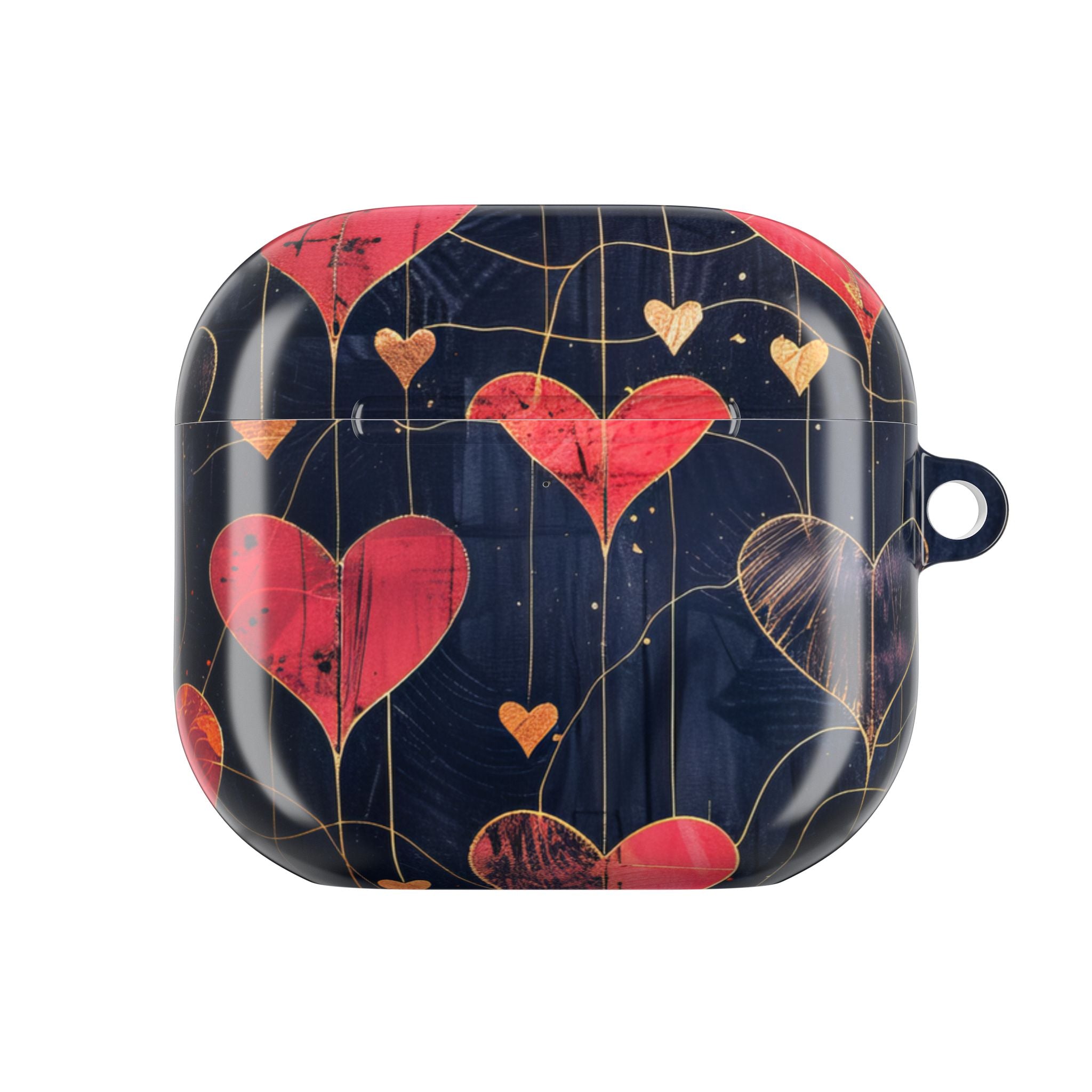 Rauhallinen sydänruudukko - AirPods Case